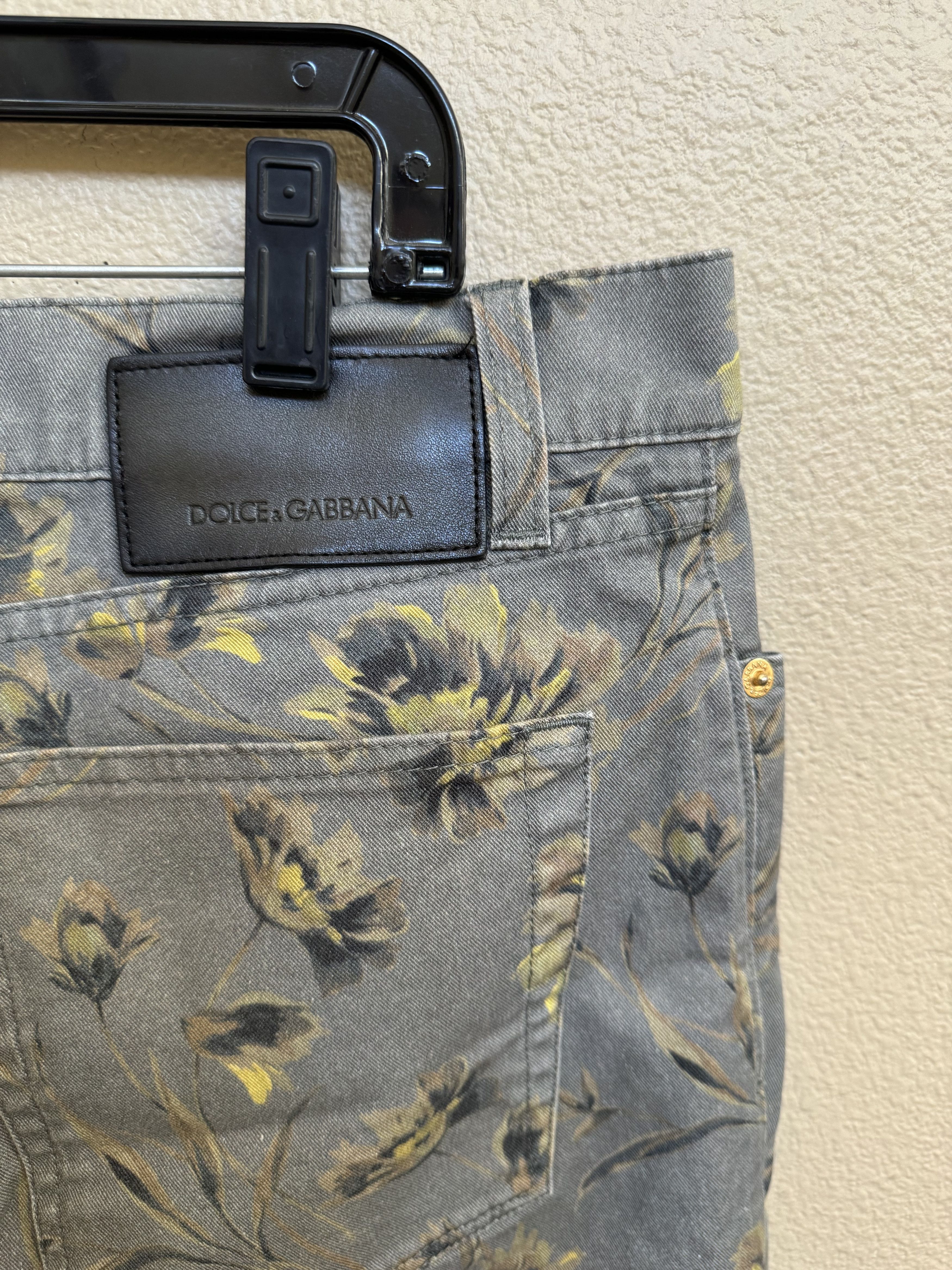 Dolce & Gabbana Dolce & Gabbana Multi-floral Print Jeans Pants Size 50 Size US 34 / EU 50 - 6 Thumbnail