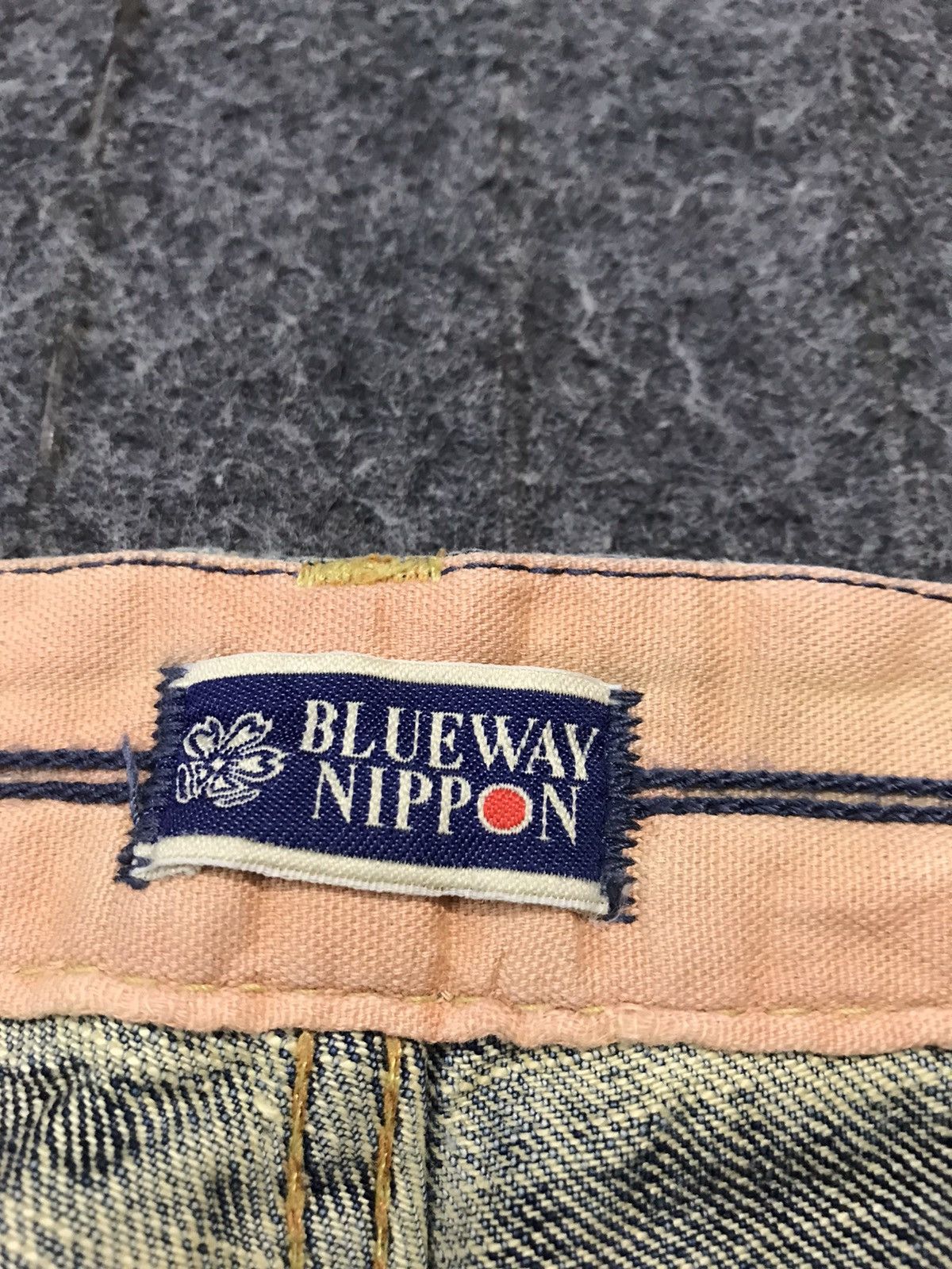 Japanese Brand Blue Way Nippon Faded Indigo Denim Fits Size 31 Size US 31 - 8 Thumbnail
