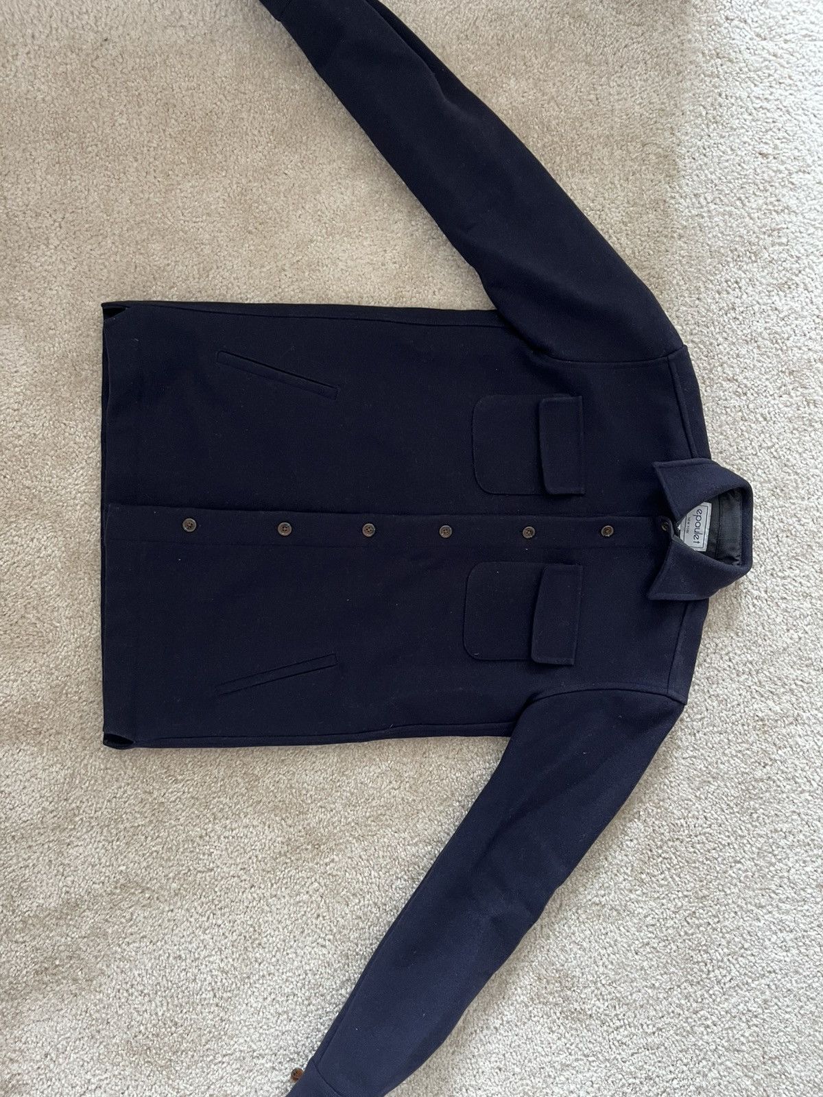Epaulet Epaulet Navy 21oz Melton Wool Shirt Jacket Size US S / EU 44-46 / 1 - 1 Thumbnail