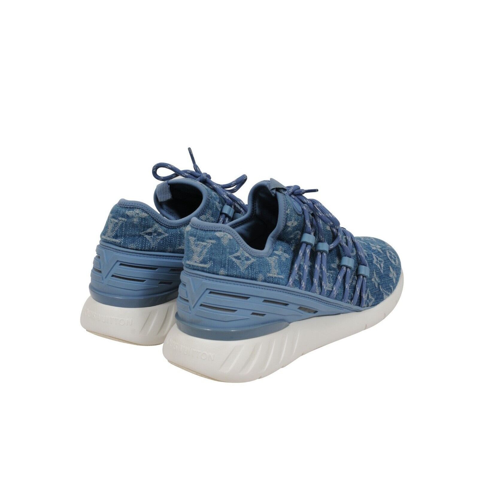 Louis Vuitton Blue Denim Fastlane Sneakers - 01911 Size US 8.5 / EU 41-42 - 7 Thumbnail