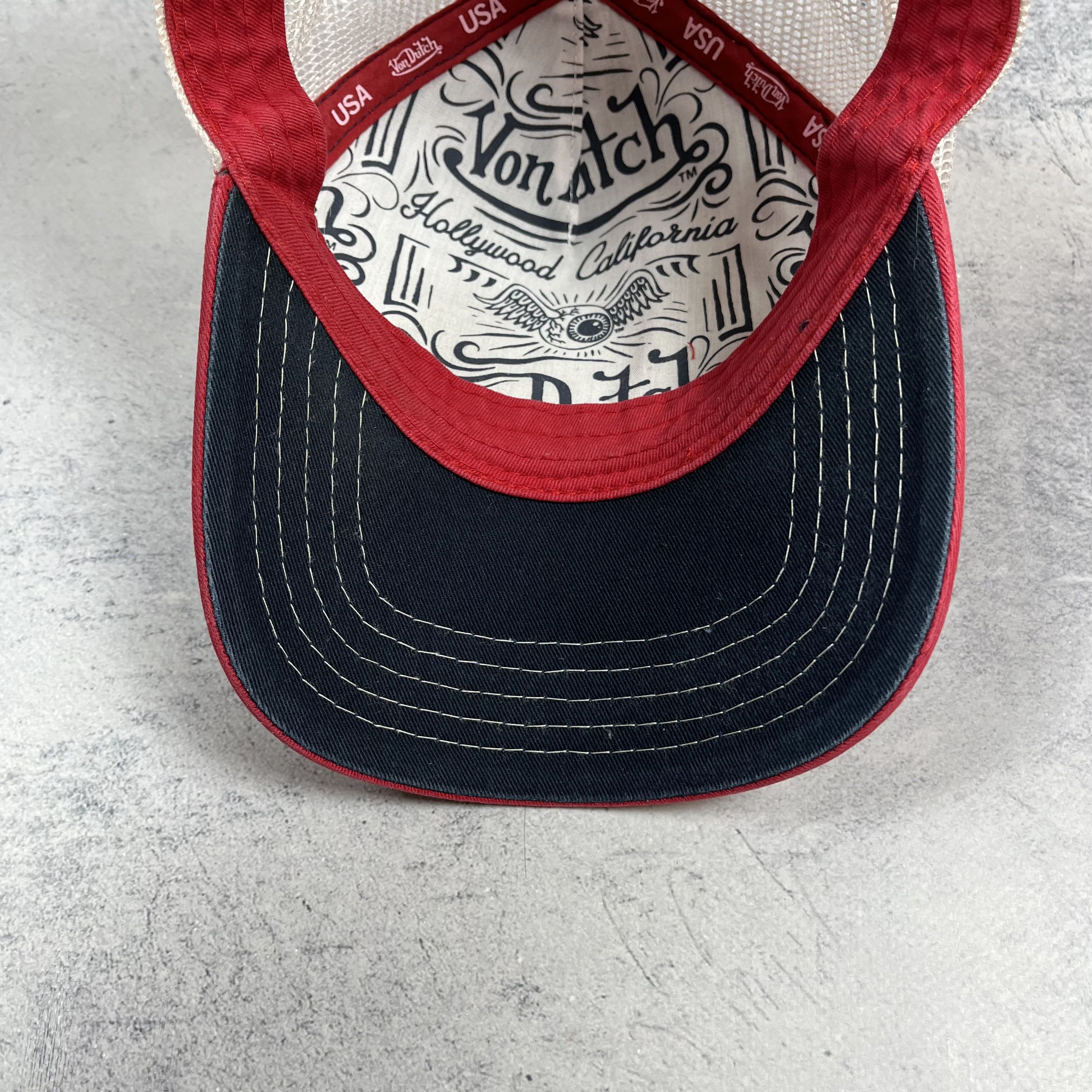 Von Dutch Von Dutch Big Logo Y2K Trucker Hat Size ONE SIZE - 9 Thumbnail