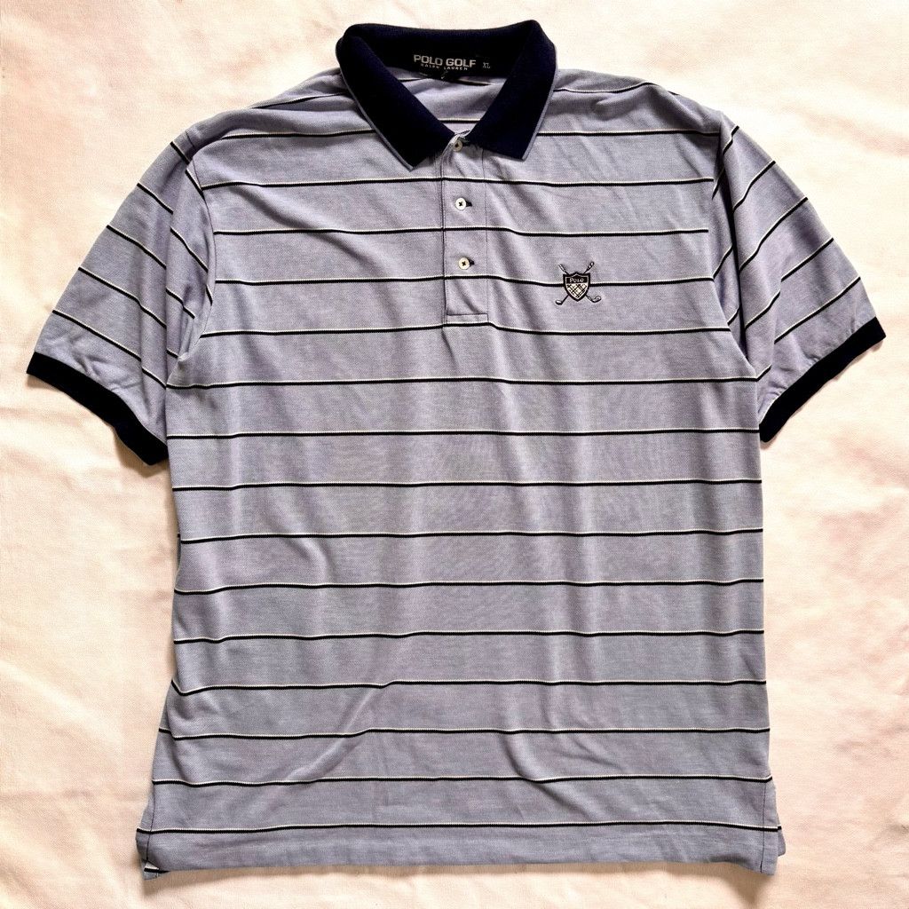 Polo Ralph Lauren Ralph Lauren Vintage Polo Golf Plaid Crest Blue XL Size US XL / EU 56 / 4 - 1 Thumbnail