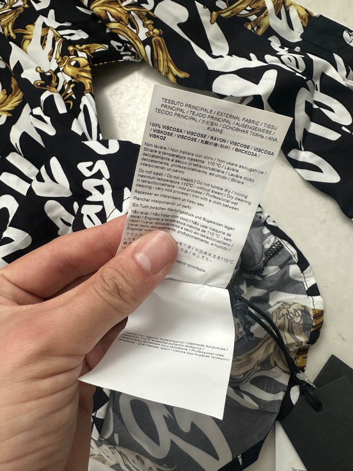 Versace × Versace Jeans Couture Versace Jeans Couture viscose all over print shirt with tags Size M / US 6-8 / IT 42-44 - 15 Thumbnail