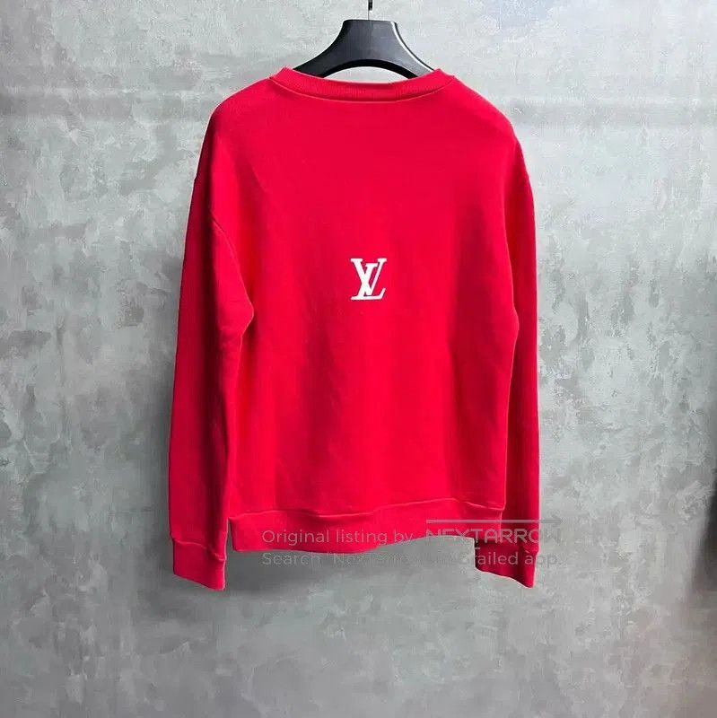 Louis Vuitton Louis Vuitton Red Cotton Mens Sweatshirt . Size US L / EU 52-54 / 3 - 2 Thumbnail