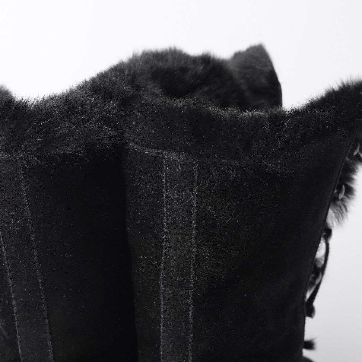 Loro Piana Loro Piana Snow Dream Beaver Fur Black Suede Ankle Boots Size US 6 / IT 36 - 14 Thumbnail