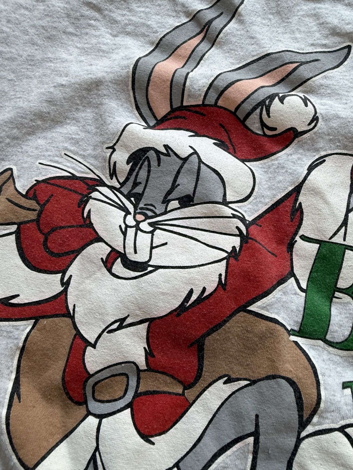 Vintage Vintage 90s Bugs Bunny Santa Christmas Sleepwear Graphic Tee Size US XL / EU 56 / 4 - 3 Thumbnail