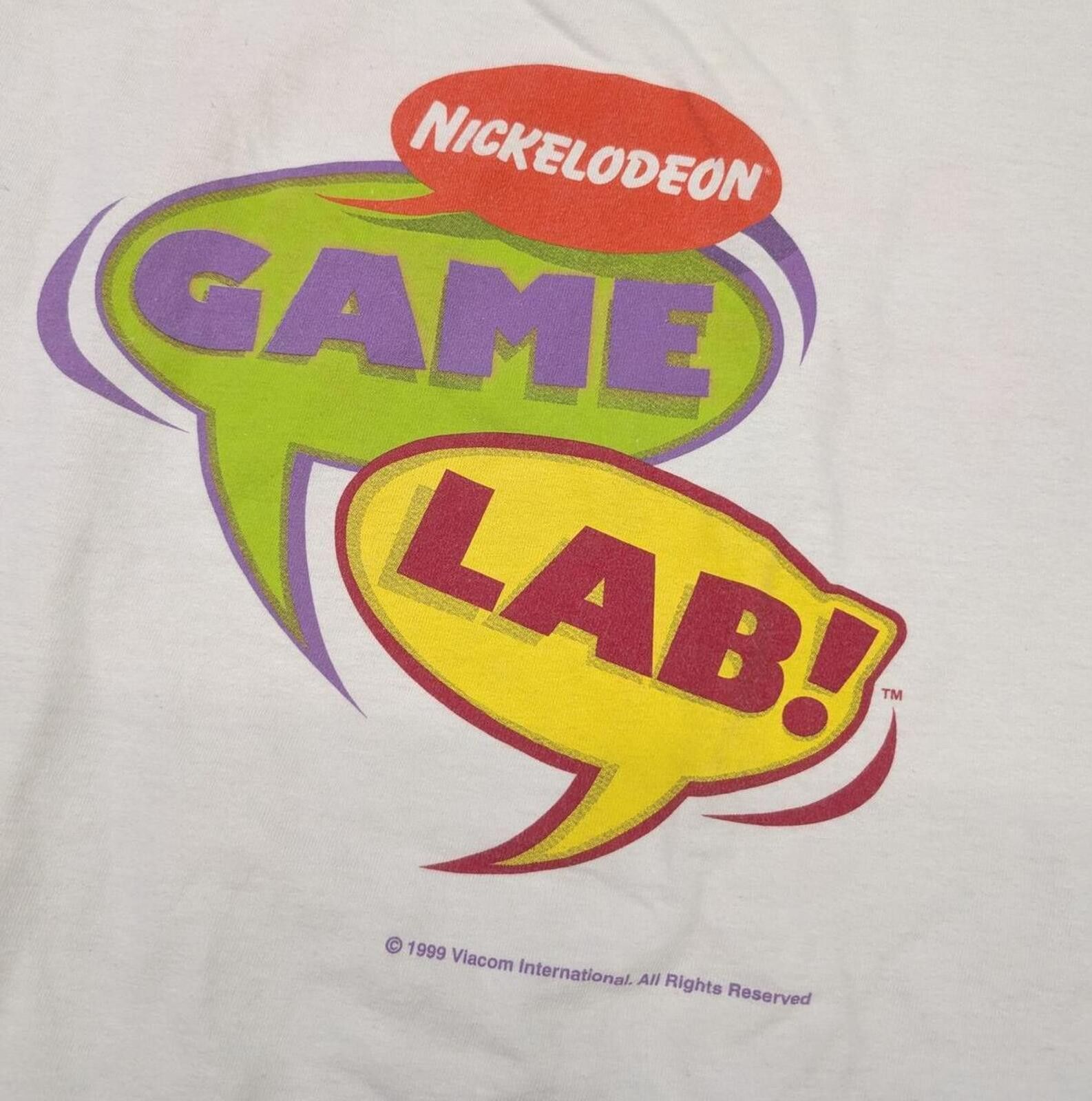 Tultex Vintage 90s Nickelodeon Game Lab TV Promo T-shirt Size US M / EU 48-50 / 2 - 2 Thumbnail