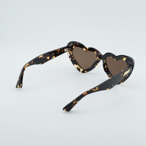 Bottega Veneta Bottega Veneta BV1432S 002 Sunglasses Havana Geometric Frame Size ONE SIZE - 4 Thumbnail