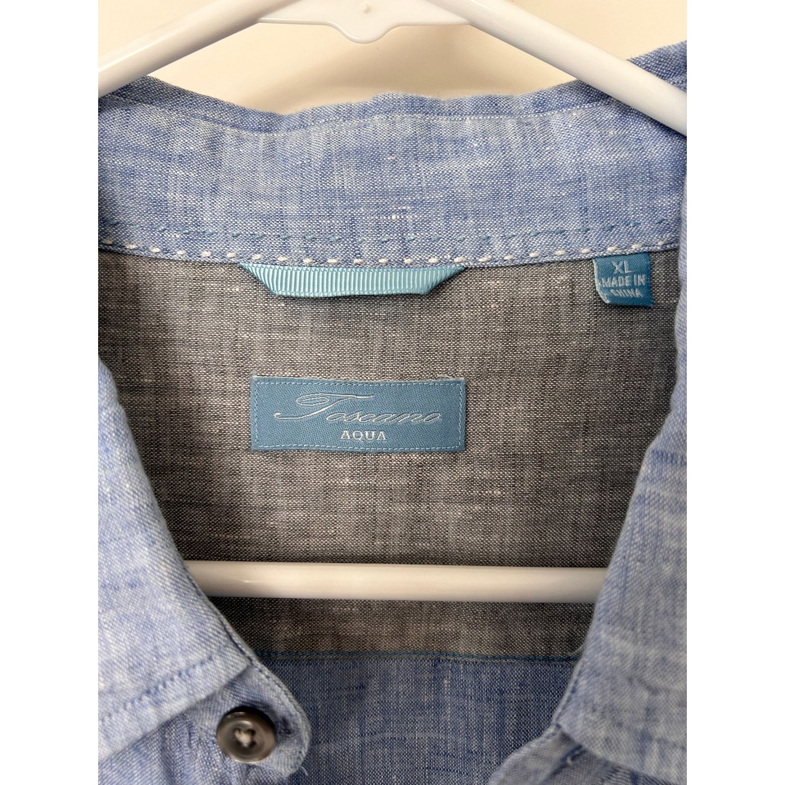 PATRICK ASSARAF Patrick Assaraf Blue linen long sleeve Shirt XL Size US XL / EU 56 / 4 - 8 Thumbnail