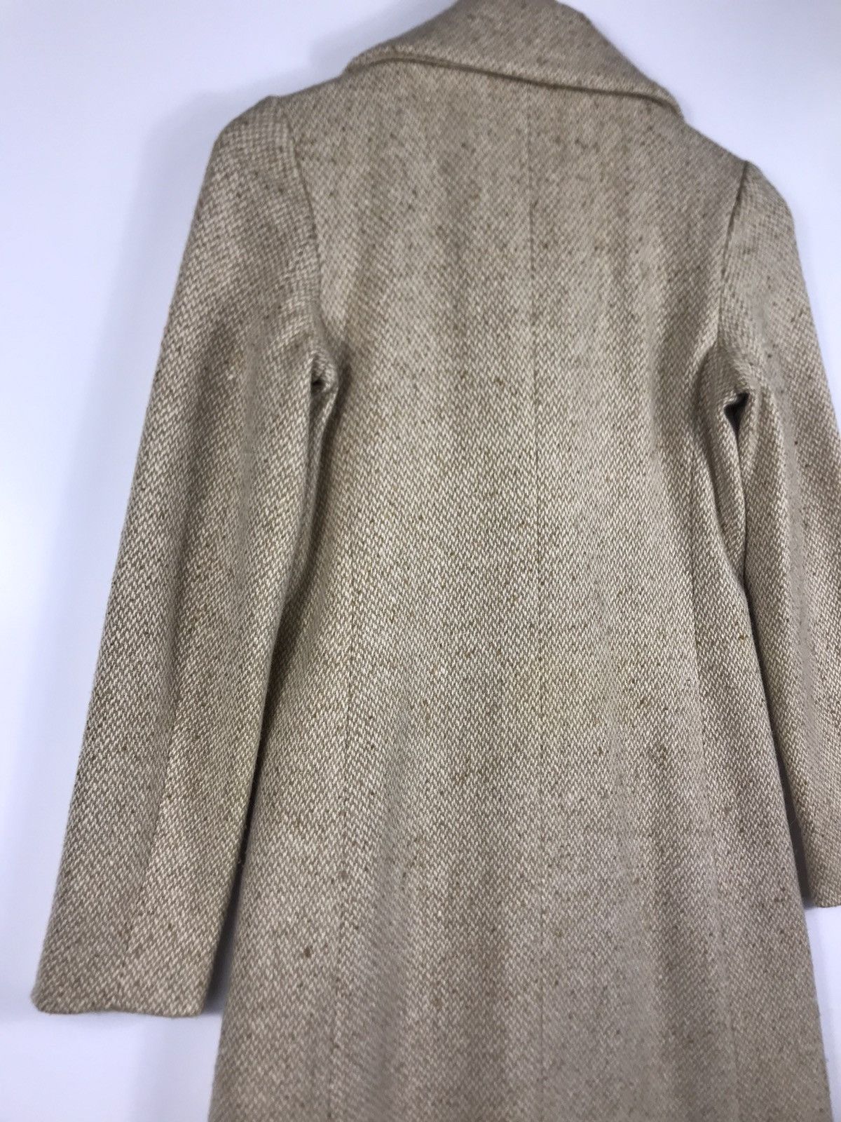 Jil Stuart ⚡️Vintage Jill Stuart Tweed Double Breast Long Coat Size S / US 4 / IT 40 - 18 Thumbnail