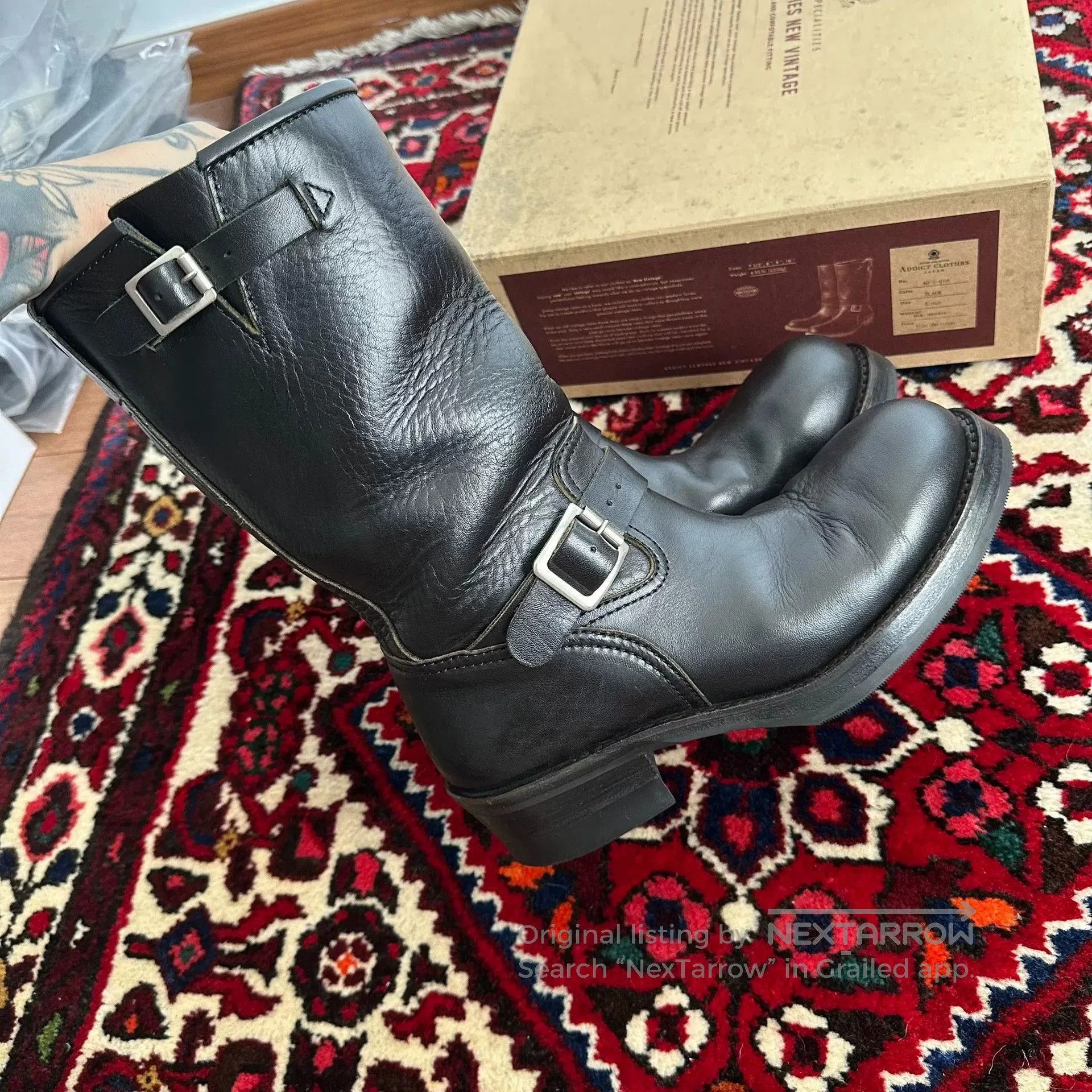 Viberg black engineer boots for men. Size US 8 / EU 41 - 3 Thumbnail