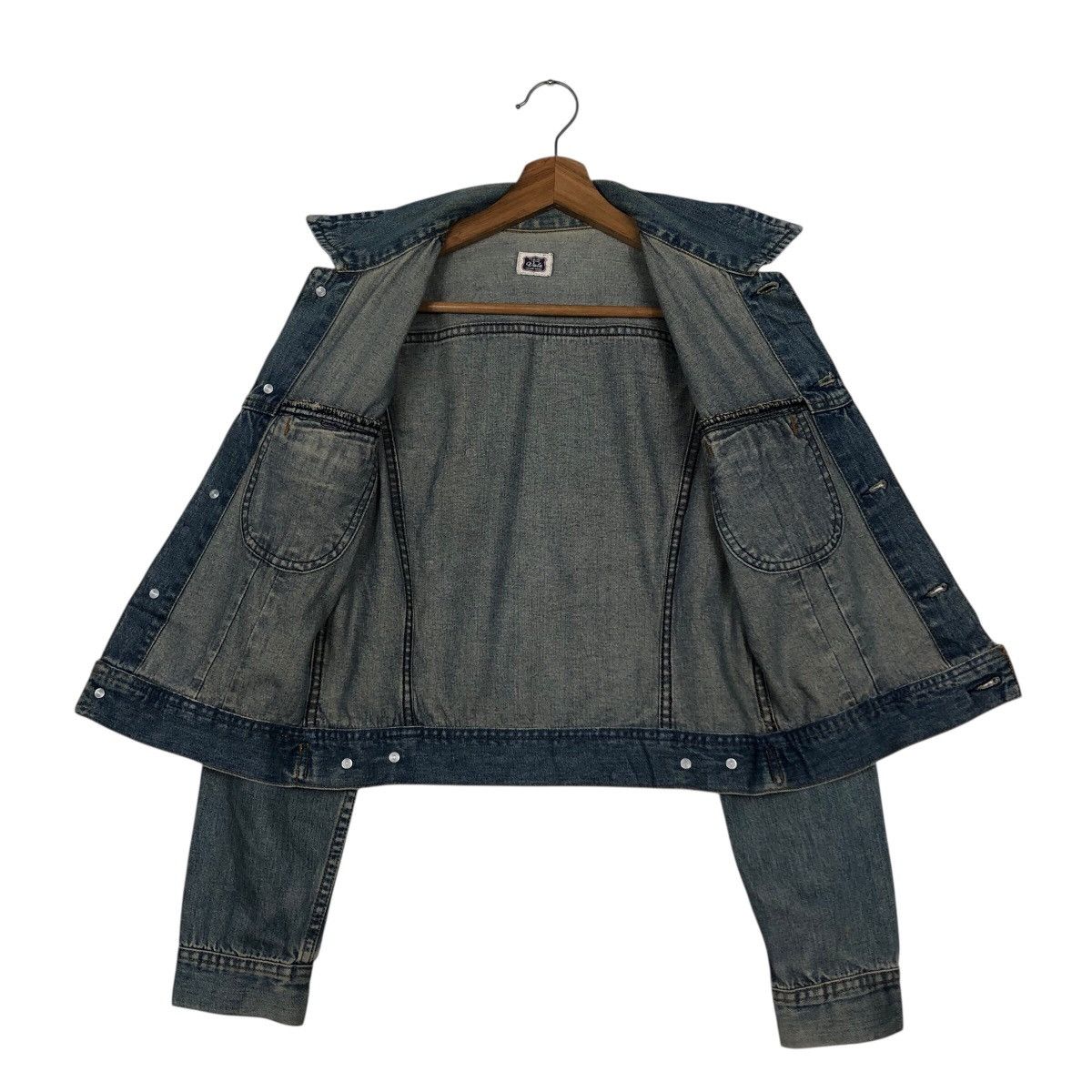 Japanese Brand 📌Cropped Biker Trucker Denim Jacket Vale Hysteric Glamour Size US L / EU 52-54 / 3 - 17 Thumbnail