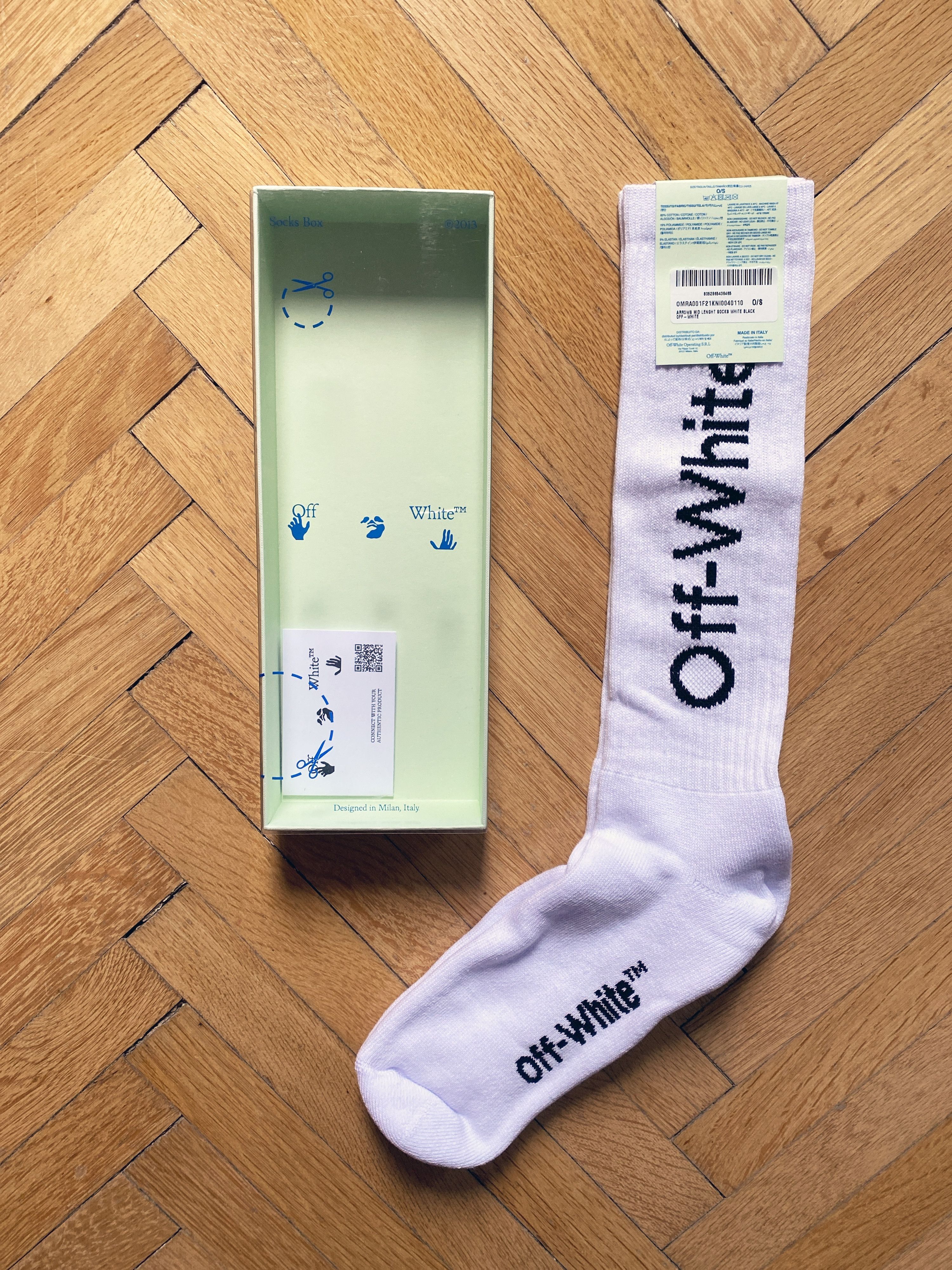 Off-White Off-White Arrows Mid Lenght Socks New Size ONE SIZE - 1 Thumbnail