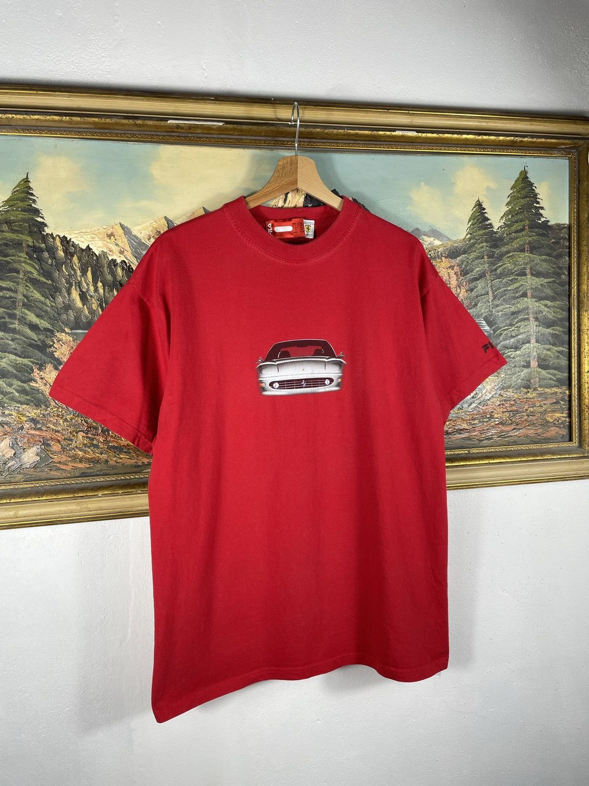Ferrari × Fila × Vintage Red Vintage Retro Y2k 00s Ferrari T shirt Tee Size US M / EU 48-50 / 2 - 3 Thumbnail