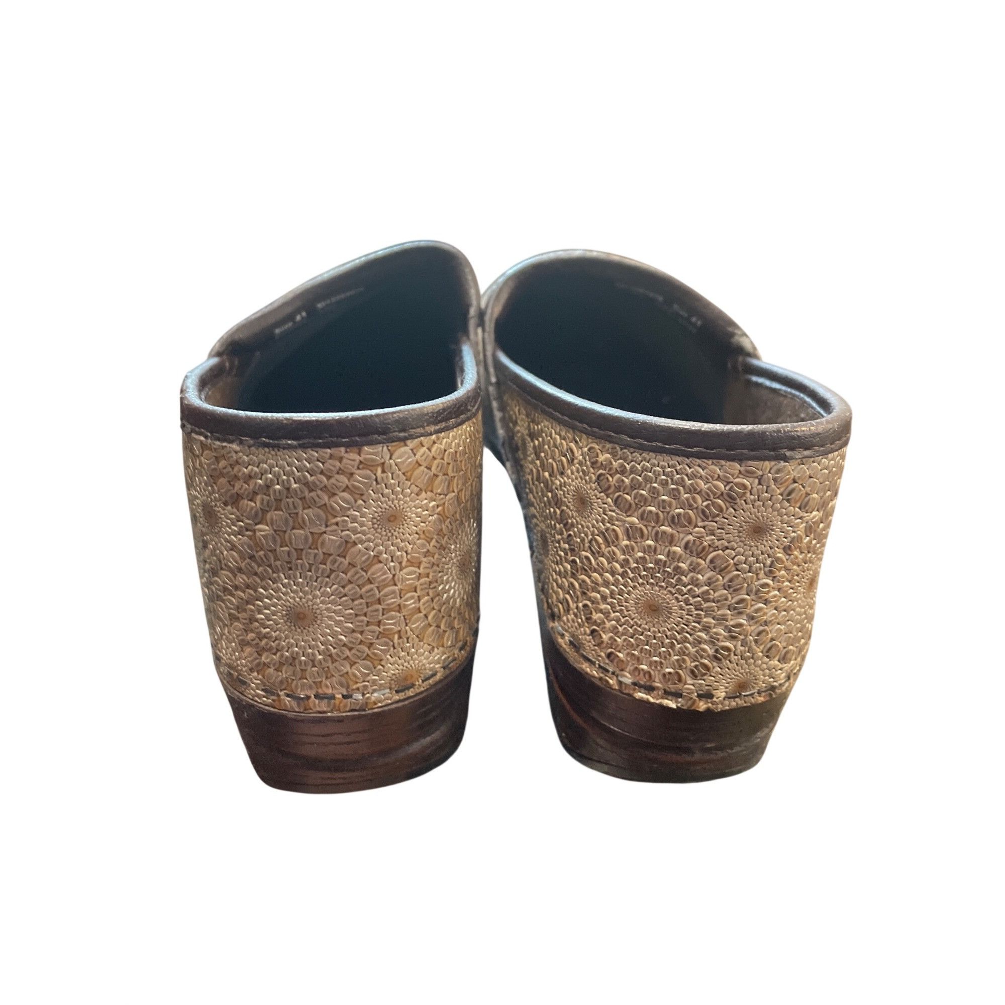 Dansko Dansko XP wms tan leather geometric nursing clogs shoes sz 4 Size US 11 / IT 41 - 16 Thumbnail