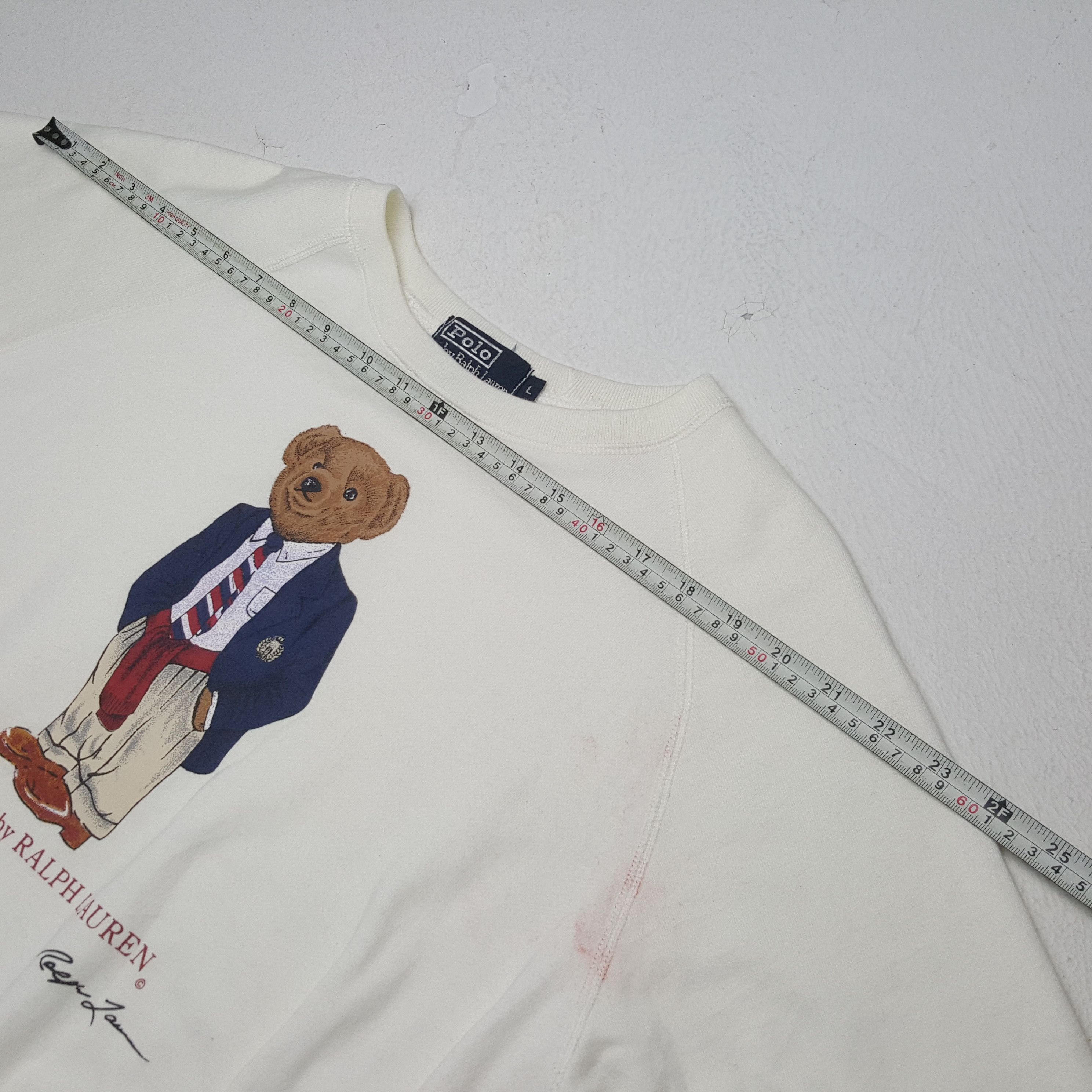 Polo Ralph Lauren × Vintage POLO BEAR by RALPH LAUREN Fashion Brand Style Sweatshirt Size US L / EU 52-54 / 3 - 4 Thumbnail