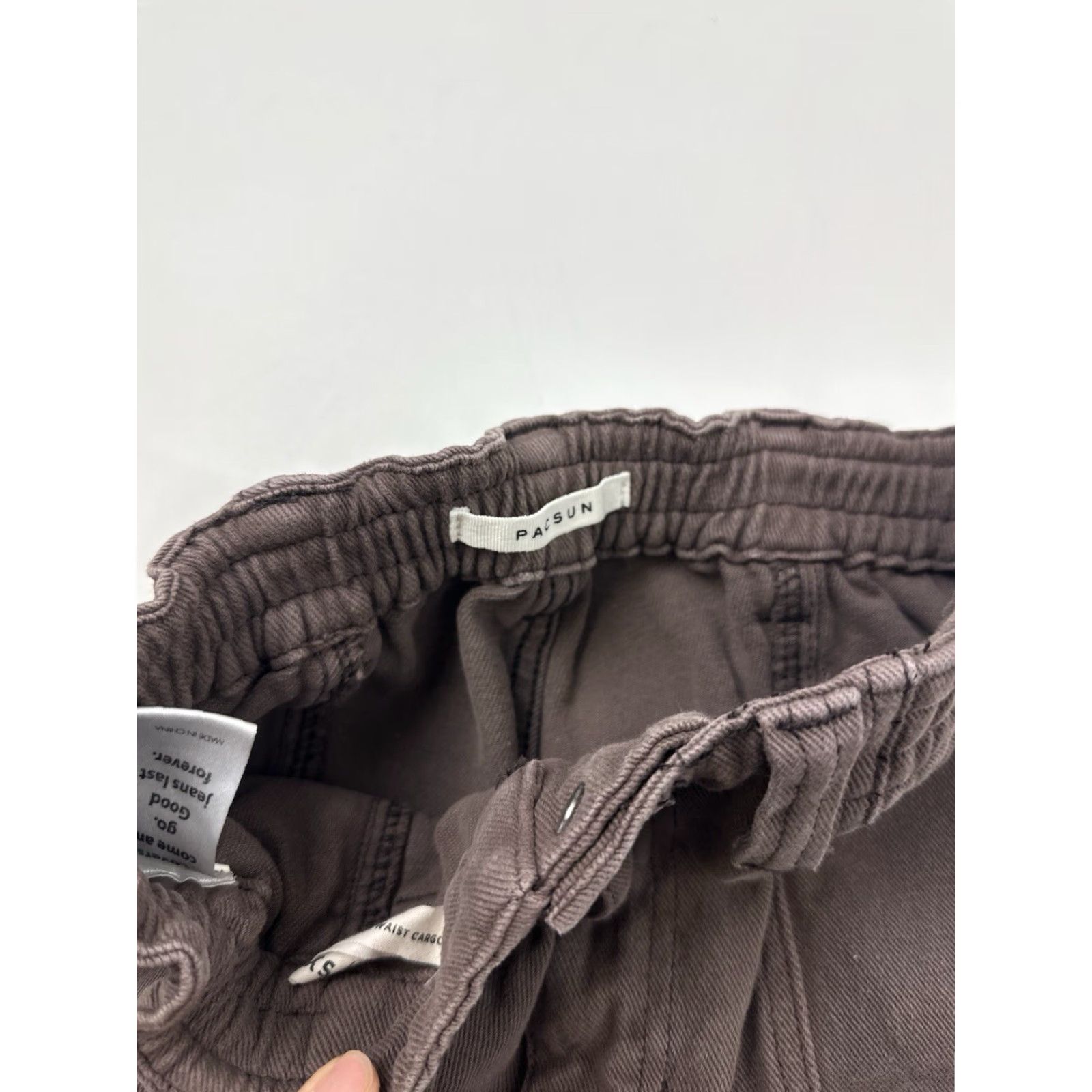 Pacsun Pacsun Jeans Womens XS Brown Elastic Waist Cargo Straight - Adult XS Womens Brown Cargo Jeans Size 26" / US 2 / IT 38 - 5 Thumbnail