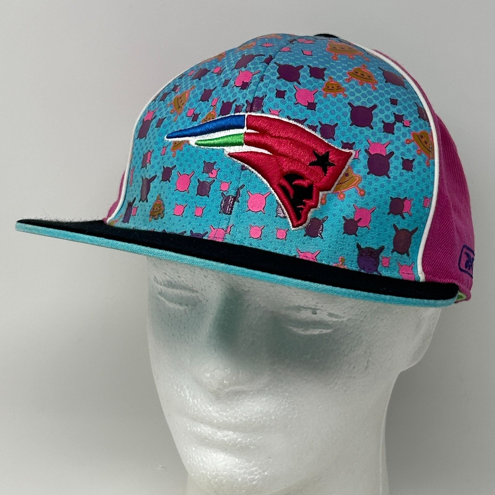 Reebok New England Patriots Hat Baseball Cap UFO Alien Space 7 5/8 Size ONE SIZE - 11 Thumbnail