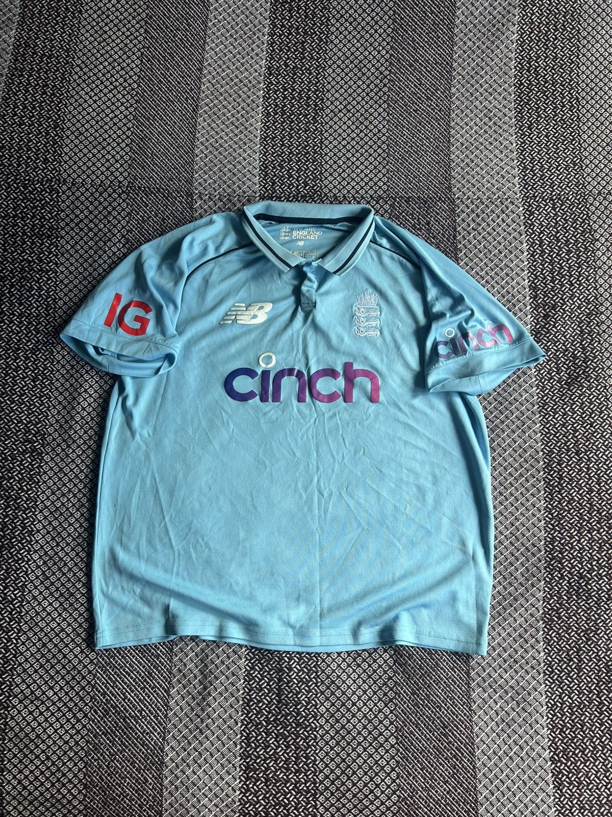 New Balance Vintage England New Balance Cricket T-Shirt 18/19 Jersey Size US L / EU 52-54 / 3 - 1 Thumbnail