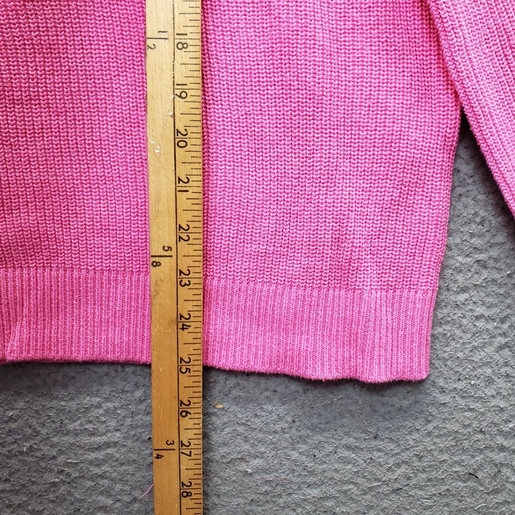 Loft LOFT Womens Pink Henley Sweater Waffle Knit Ribbed Cuff Hem 1/2 Button Size M Regular Knit Pullover Shirt/ Sweater Size M / US 6-8 / IT 42-44 - 3 Thumbnail