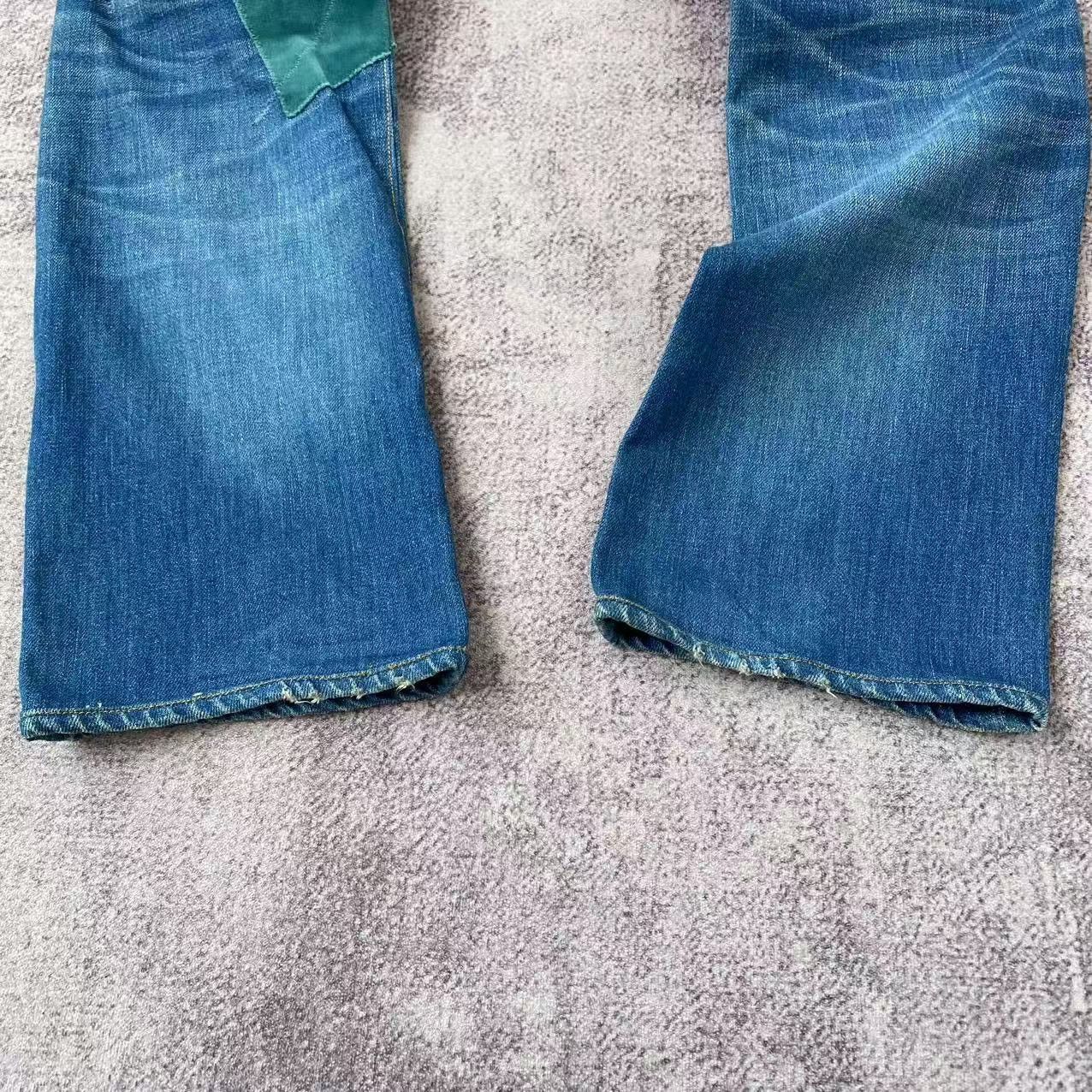 Kapital Kapital Psychadelic Okabilly Patchwork Denim Jeans Size US 32 / EU 48 - 6 Thumbnail