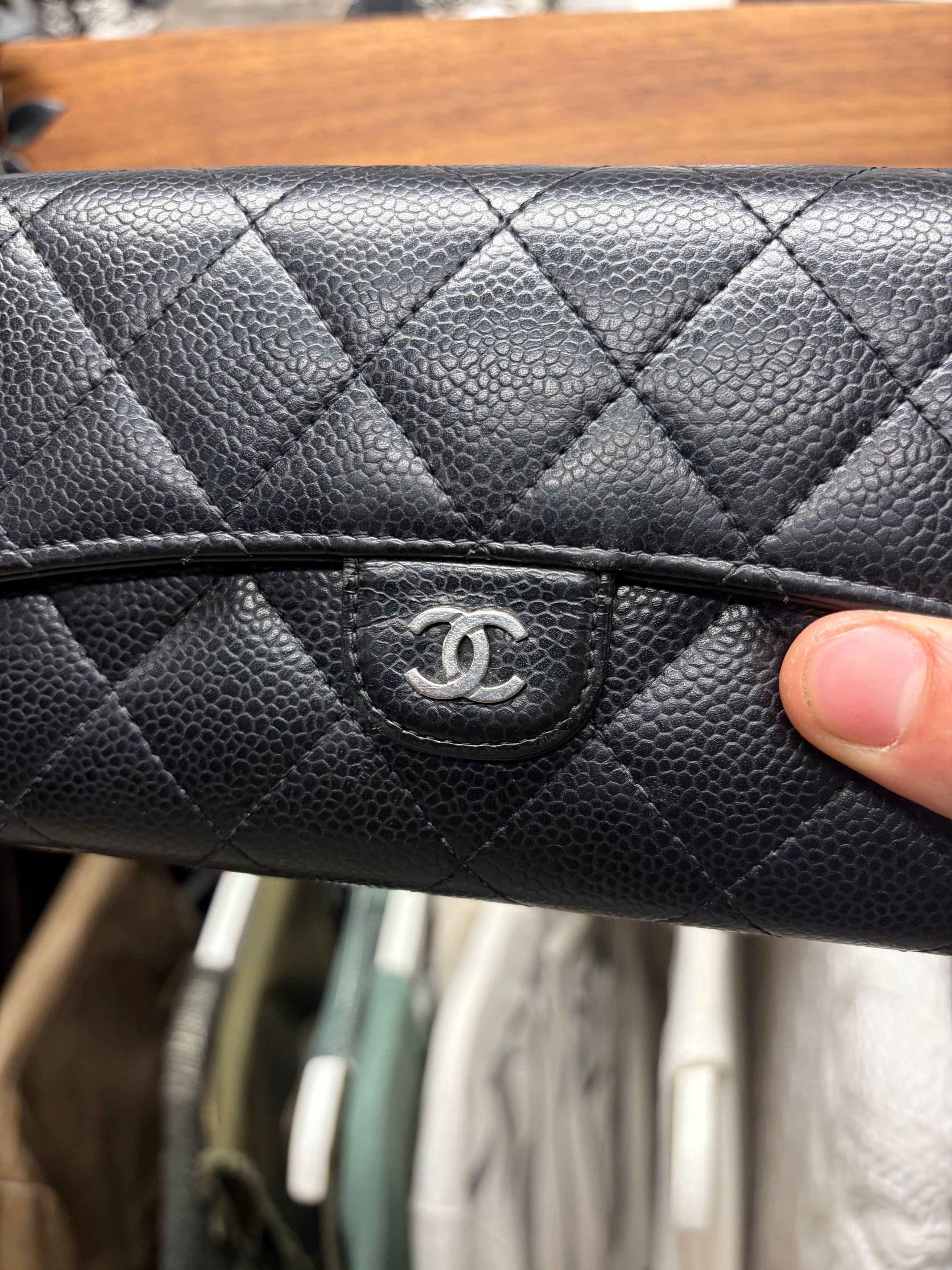 Chanel Chanel Quilted Lambskin Leather CC Top Flap Long Wallet Size ONE SIZE - 2 Thumbnail