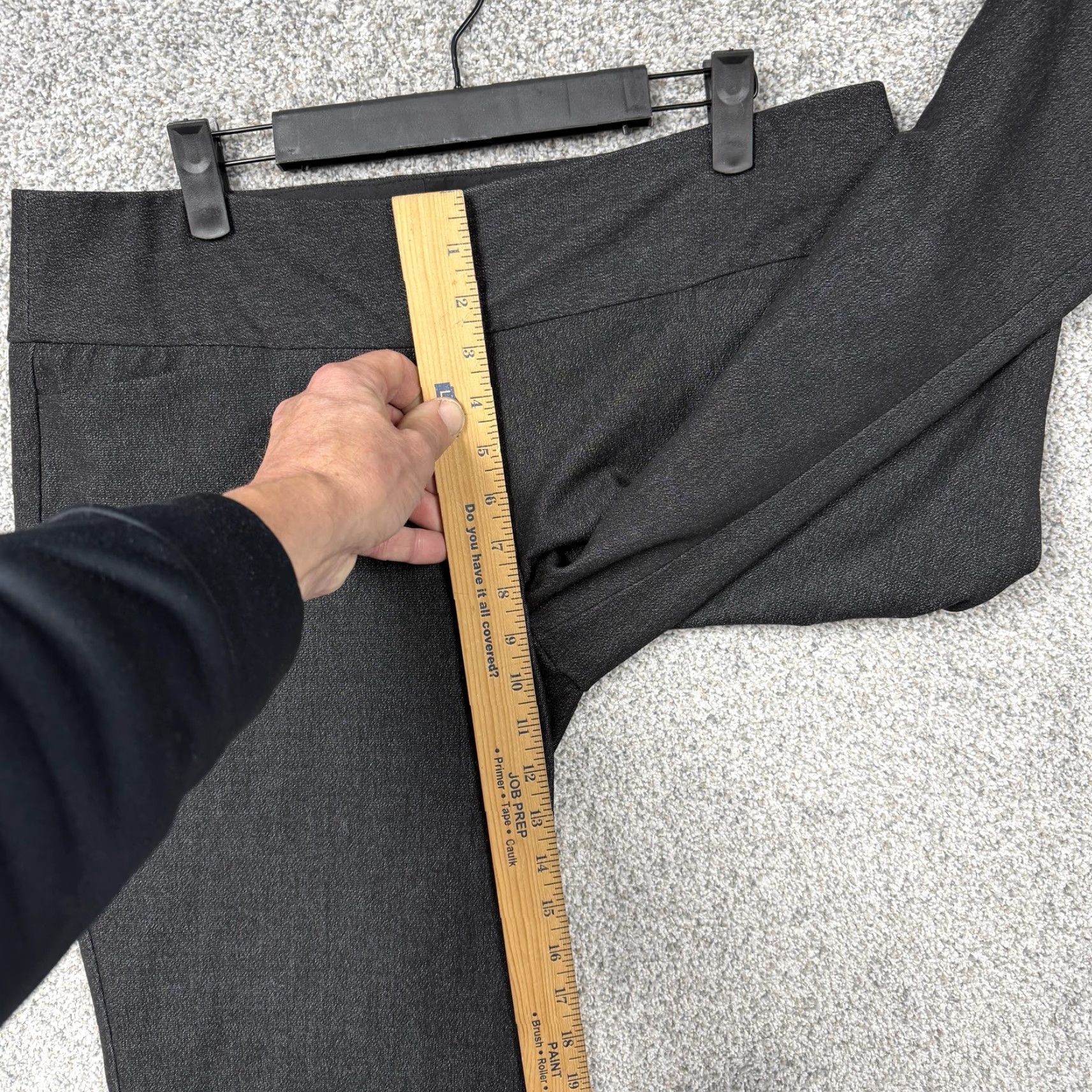 Express Express Design Studio Editor Dress Pants Womens 10R Black Bootcut Corporate Goth Size 32" / US 10 / IT 46 - 5 Thumbnail
