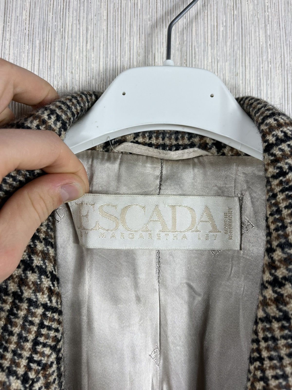 Designer × Escada × Vintage Vintage Escada by Margaretha Ley wool coat double-breasted Size ONE SIZE - 14 Thumbnail