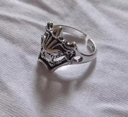 Jewelry Demon Samurai Ring Japanese Ninja Hannya Mask Jewelry Chrome Size ONE SIZE - 4 Thumbnail