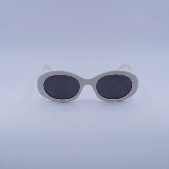 Celine Celine CL40194U 25A Sunglasses Ivory Oval Frame, Smoke Size ONE SIZE - 2 Thumbnail