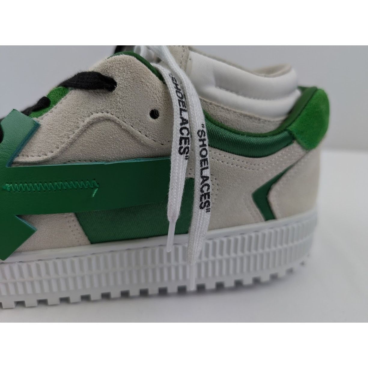 Off-White o1rshd1 Floating Arrow Sneakers in White / Green Size US 13 / EU 46 - 4 Thumbnail