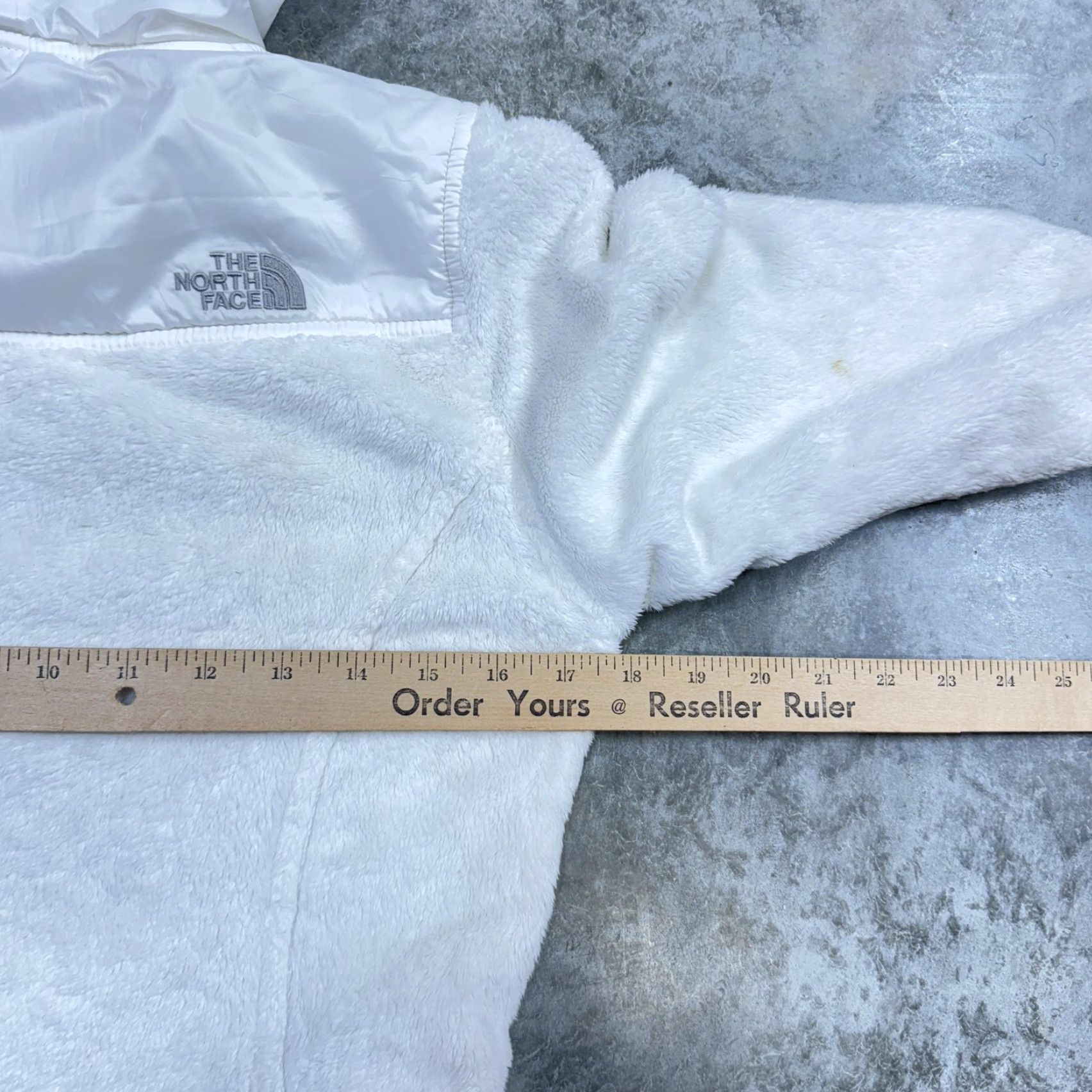 The North Face The North Face Jacket Womens XS White Fuzzy Fleece Hooded Full Zip Warm Cozy Size XS / US 0-2 / IT 36-38 - 7 Thumbnail