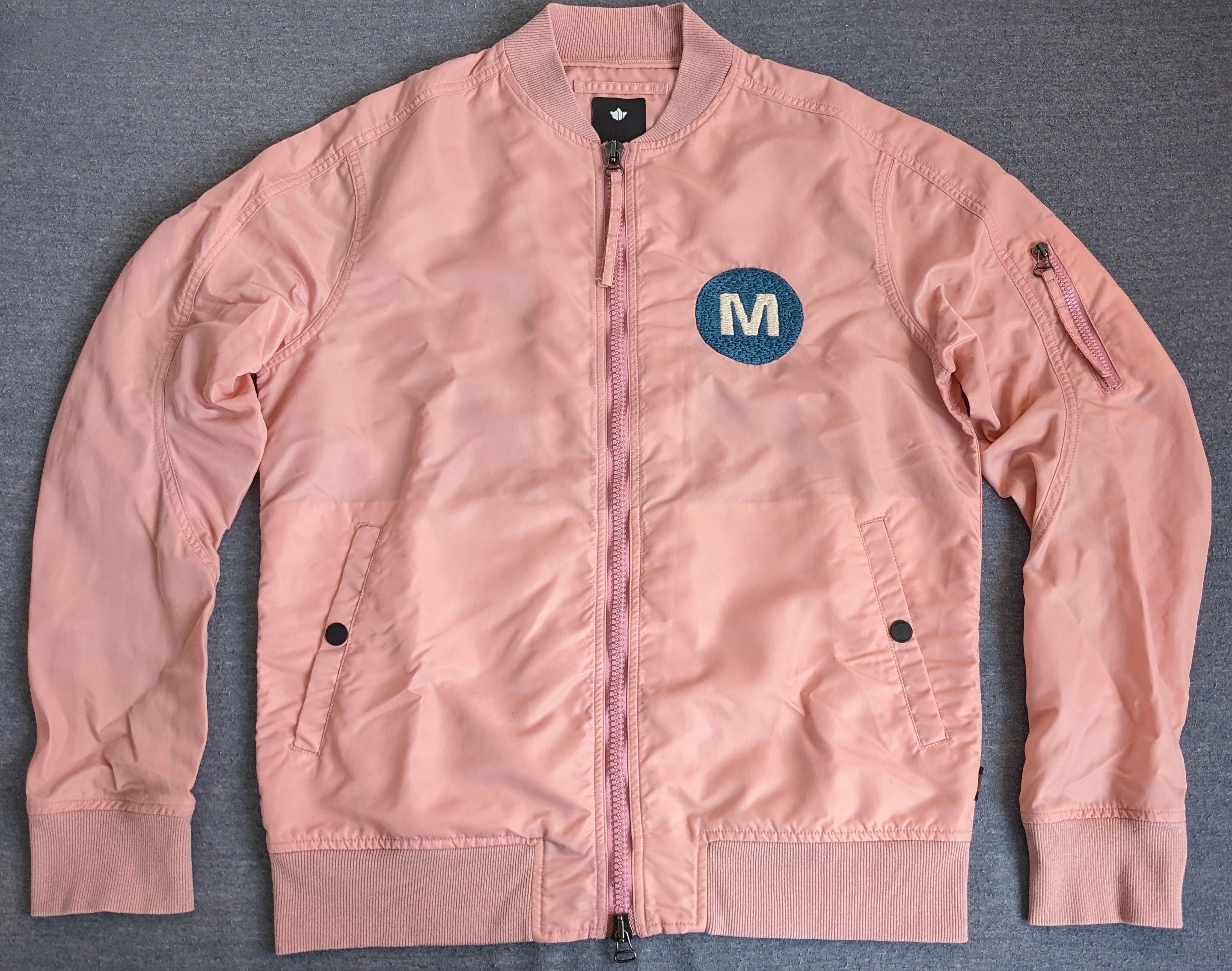 MAHARISHI Mal Bomber Jacket In Pink - Pink