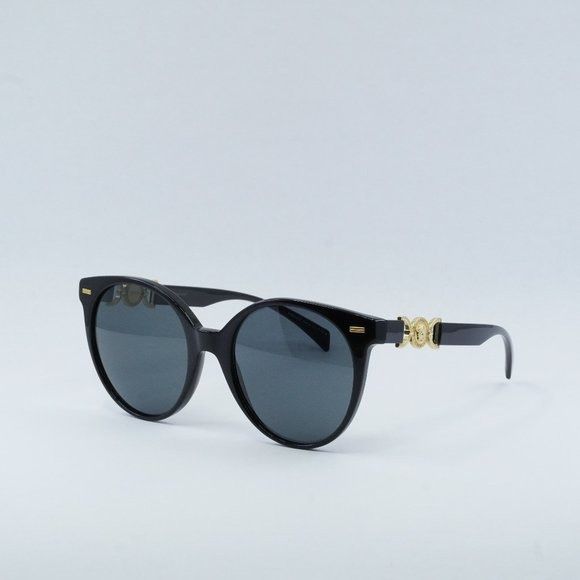 image of New Versace Ve4442 Gb1/87 Black Dark Grey Sunglasses, Women's