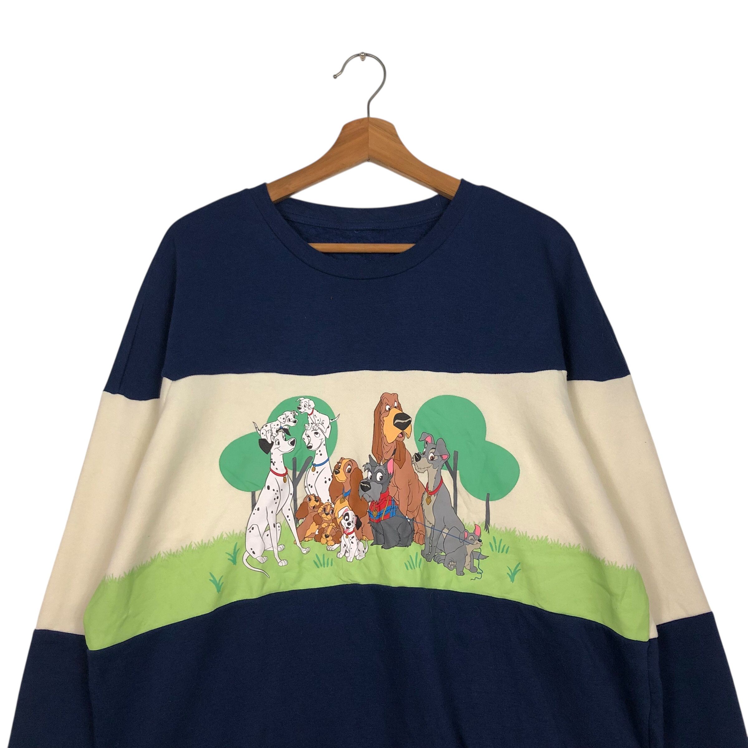 Japanese Brand 📌Vintage Sweatshirt Disney Dogs Big Logo Cartoon Size US M / EU 48-50 / 2 - 4 Thumbnail