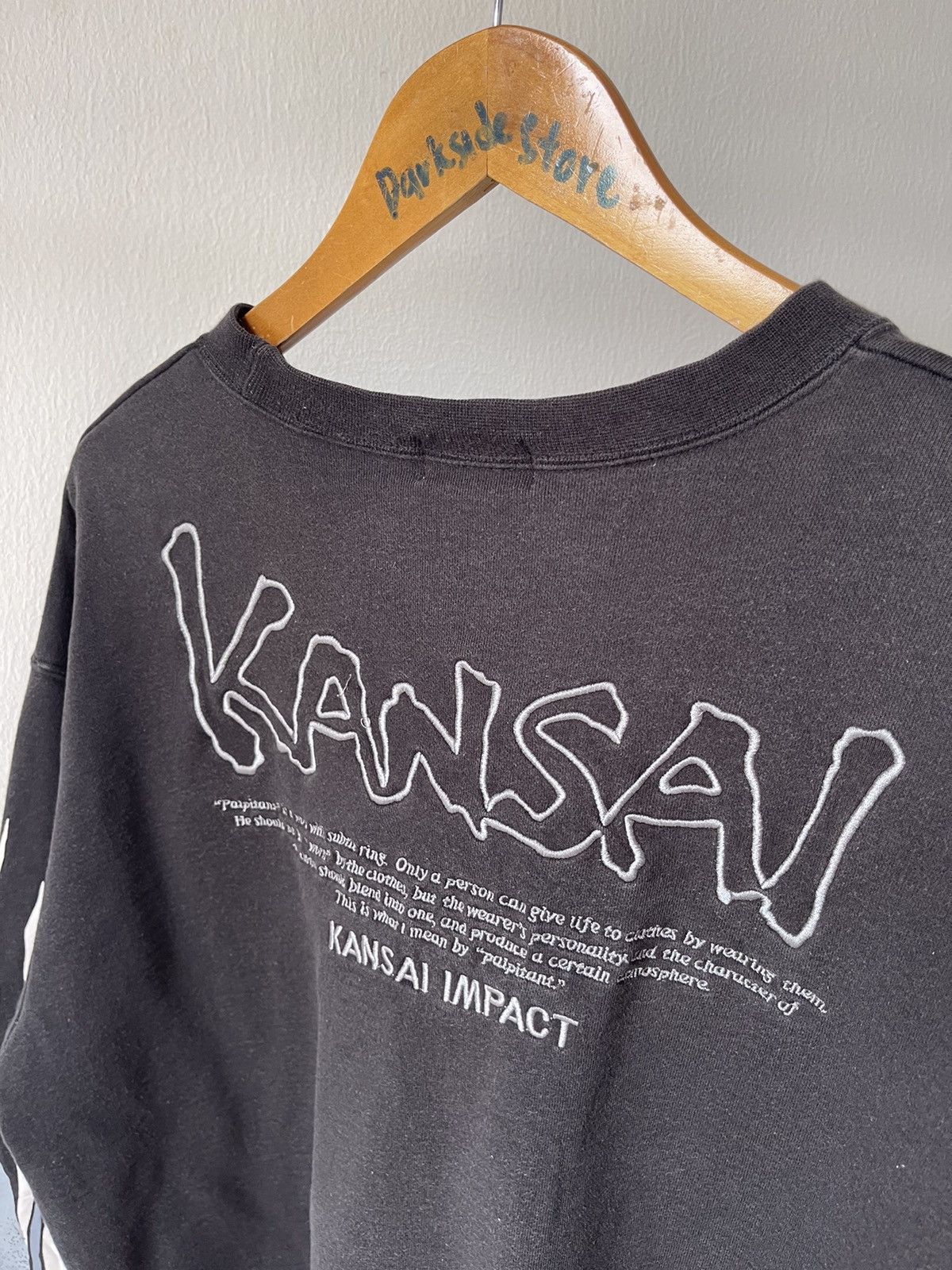 Designer × Japanese Brand × Kansai Yamamoto 90s Kansai Yamamoto Flame Sweatshirt Size US L / EU 52-54 / 3 - 9 Thumbnail