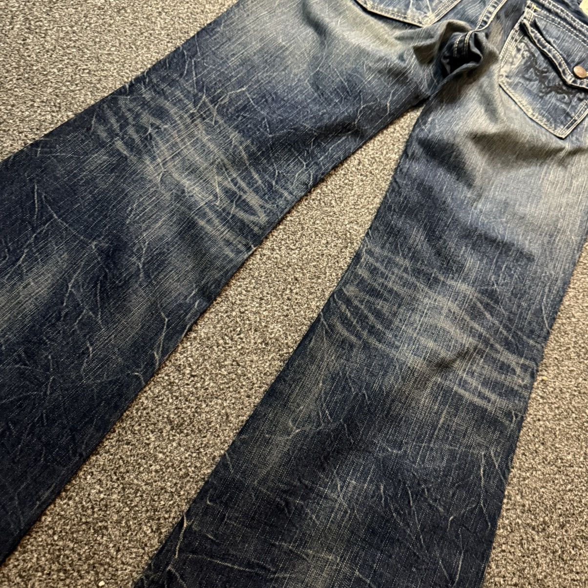 Tornado Mart 🔥🇯🇵 Vintage Flared Sick Japanese Brappers Jeans Size US 30 / EU 46 - 15 Thumbnail