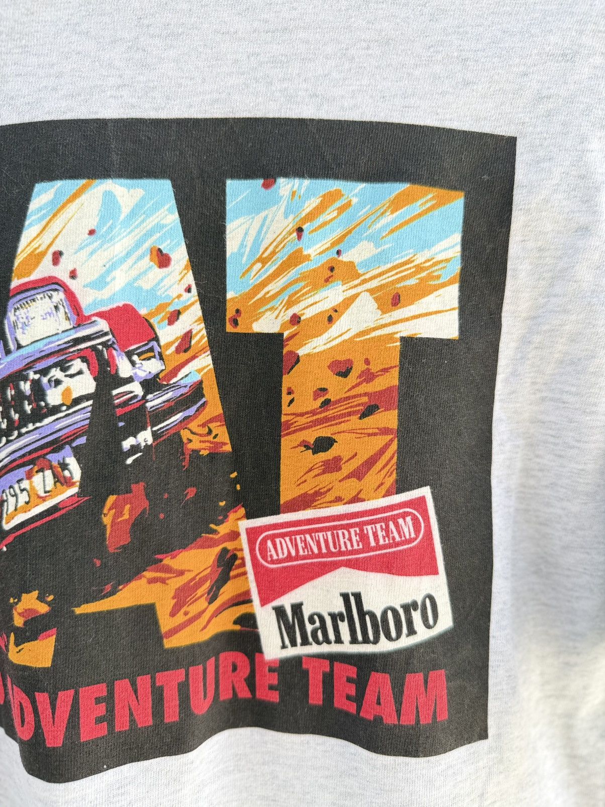 Marlboro Adventure Team Vintage 90s Marlboro Anventure Team Rally Racing Tee Size US L / EU 52-54 / 3 - 3 Thumbnail