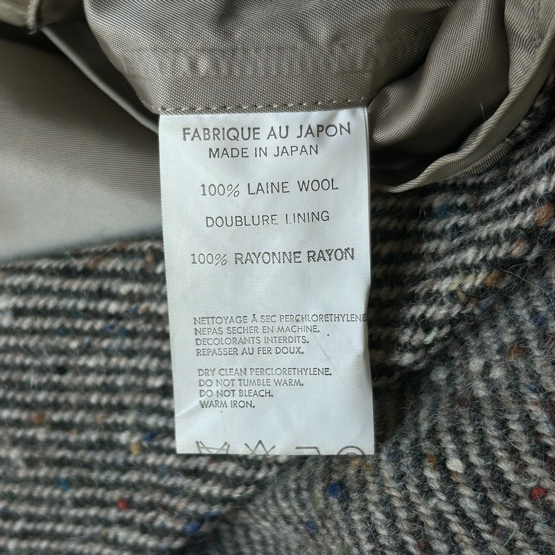 Yohji Yamamoto Yohji Yamamoto 90s Y's Mens Flecked Tweed Blazer Size US M / EU 48-50 / 2 - 6 Thumbnail