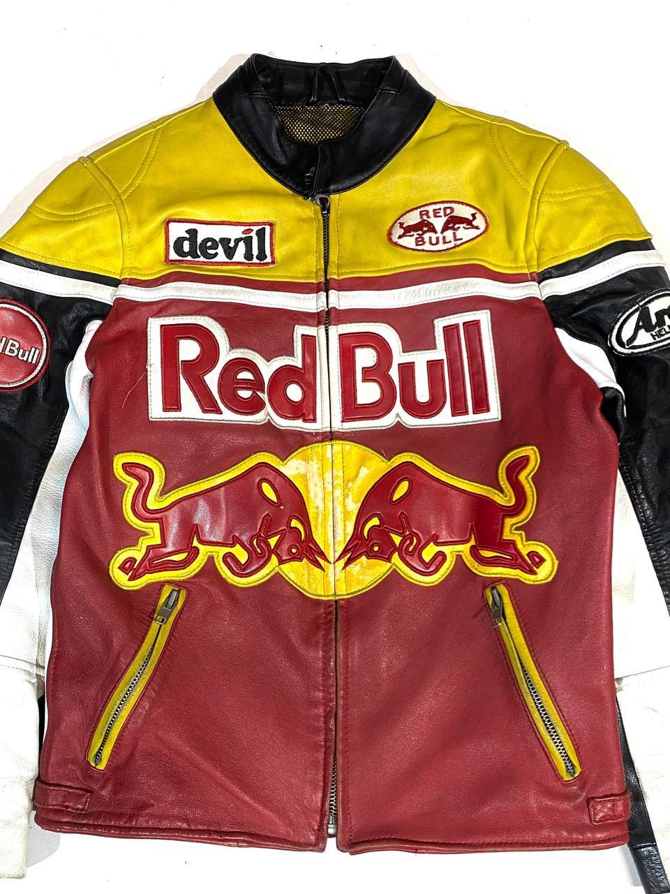 Genuine Leather Red Bull Moto Racing Leather Jacket Vintage Size US M / EU 48-50 / 2 - 3 Thumbnail