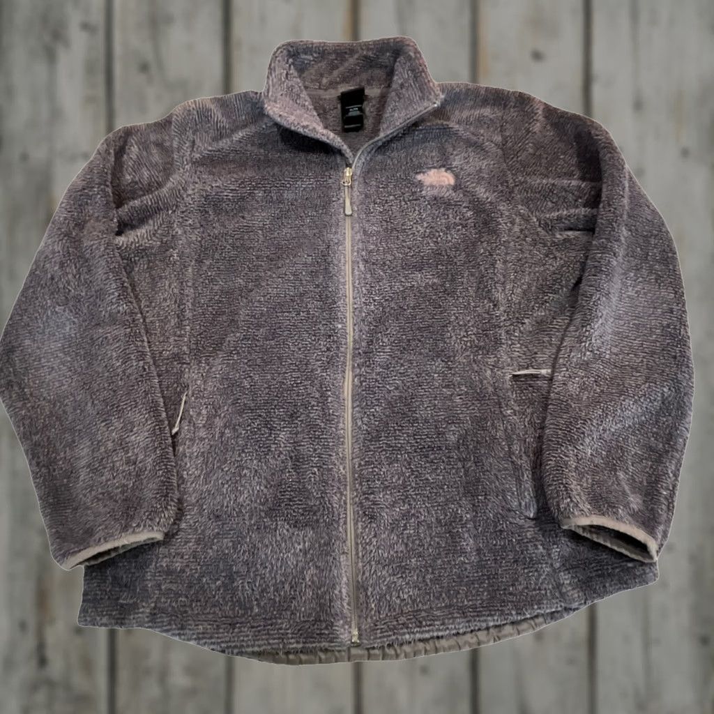 The North Face The North Face Full Zip Fleece Jacket Women XL Gray Deep Pile Thick Heavy Regular Fit Spring Fall Classic Outdoor Logo Zipper Size XL / US 12-14 / IT 48-50 - 1 Thumbnail