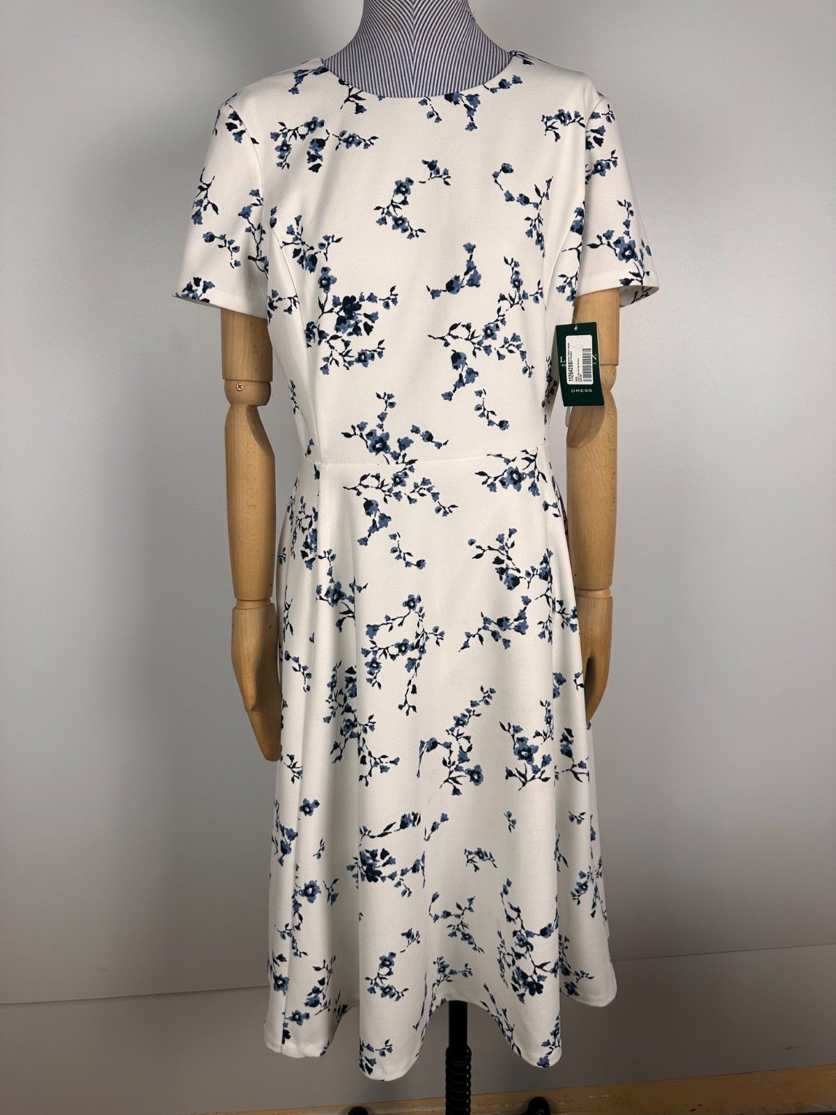Ralph Lauren Lauren Ralph Lauren White Floral Stretch Sheath Dress Size 6 Size M / US 6-8 / IT 42-44 - 1 Thumbnail