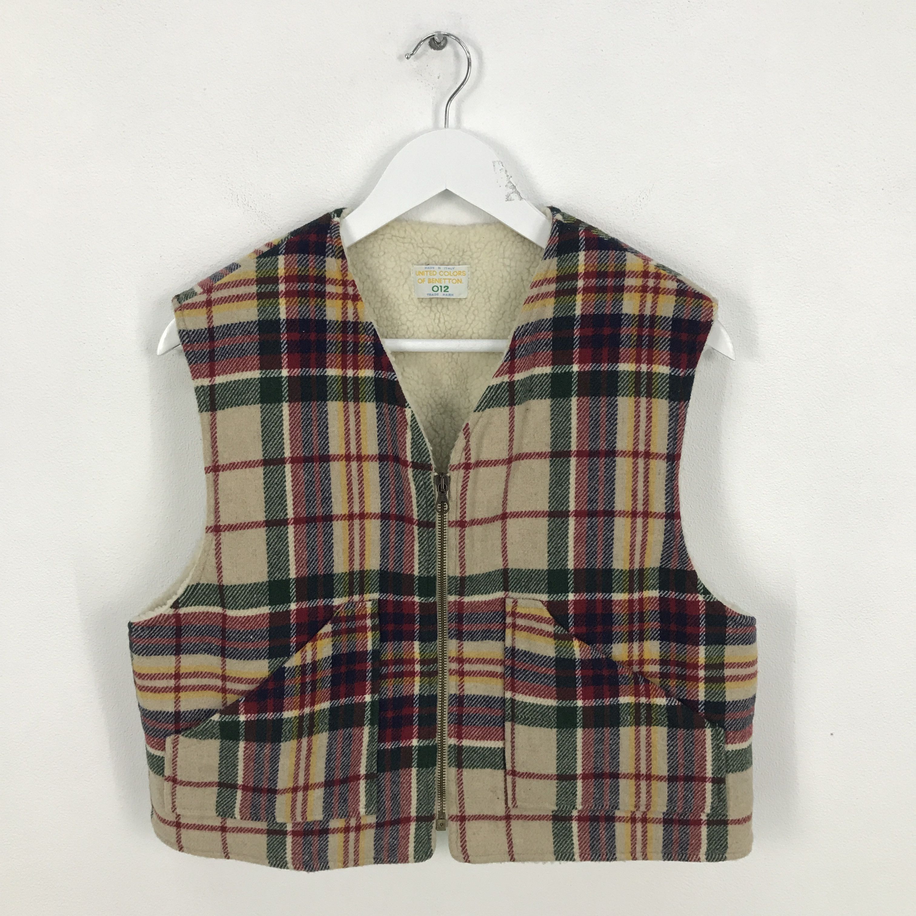 United Colors Of Benetton Rare united colours of benetton Flannel vest Size US L / EU 52-54 / 3 - 1 Thumbnail