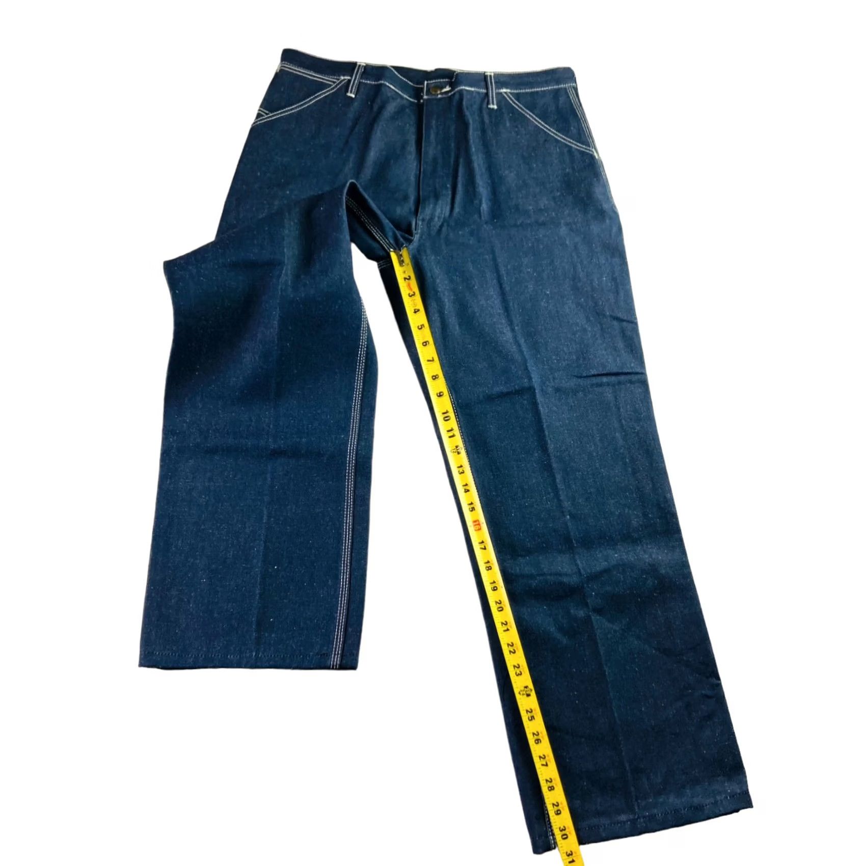 Sears VINTAGE Sears Roebuck Carpenter Jeans Mens Dark Wash Blue 38x30 Relaxed Size US 38 / EU 54 - 6 Thumbnail