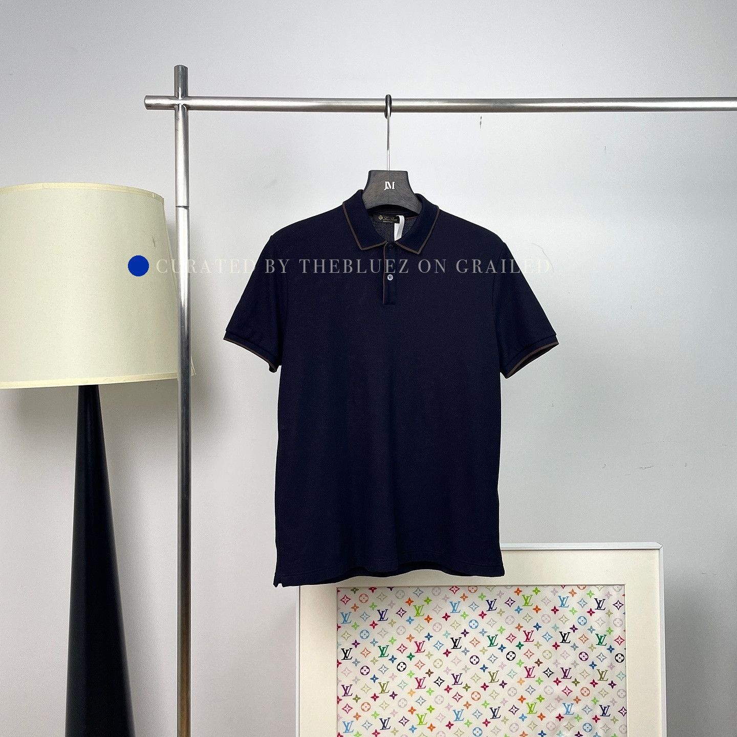 Loro Piana Blue Short Sleeve Polo Shirt Size US M / EU 48-50 / 2 - 1 Thumbnail