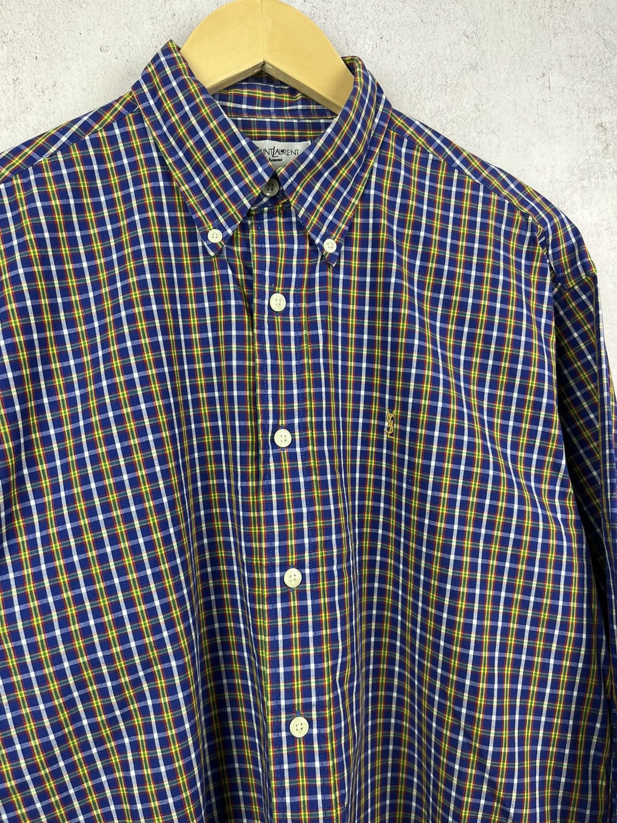 Yves Saint Laurent Vintage 90s Yves Saint Laurent YSL Shirt Rare Retro Y2K Hype Size US M / EU 48-50 / 2 - 3 Thumbnail