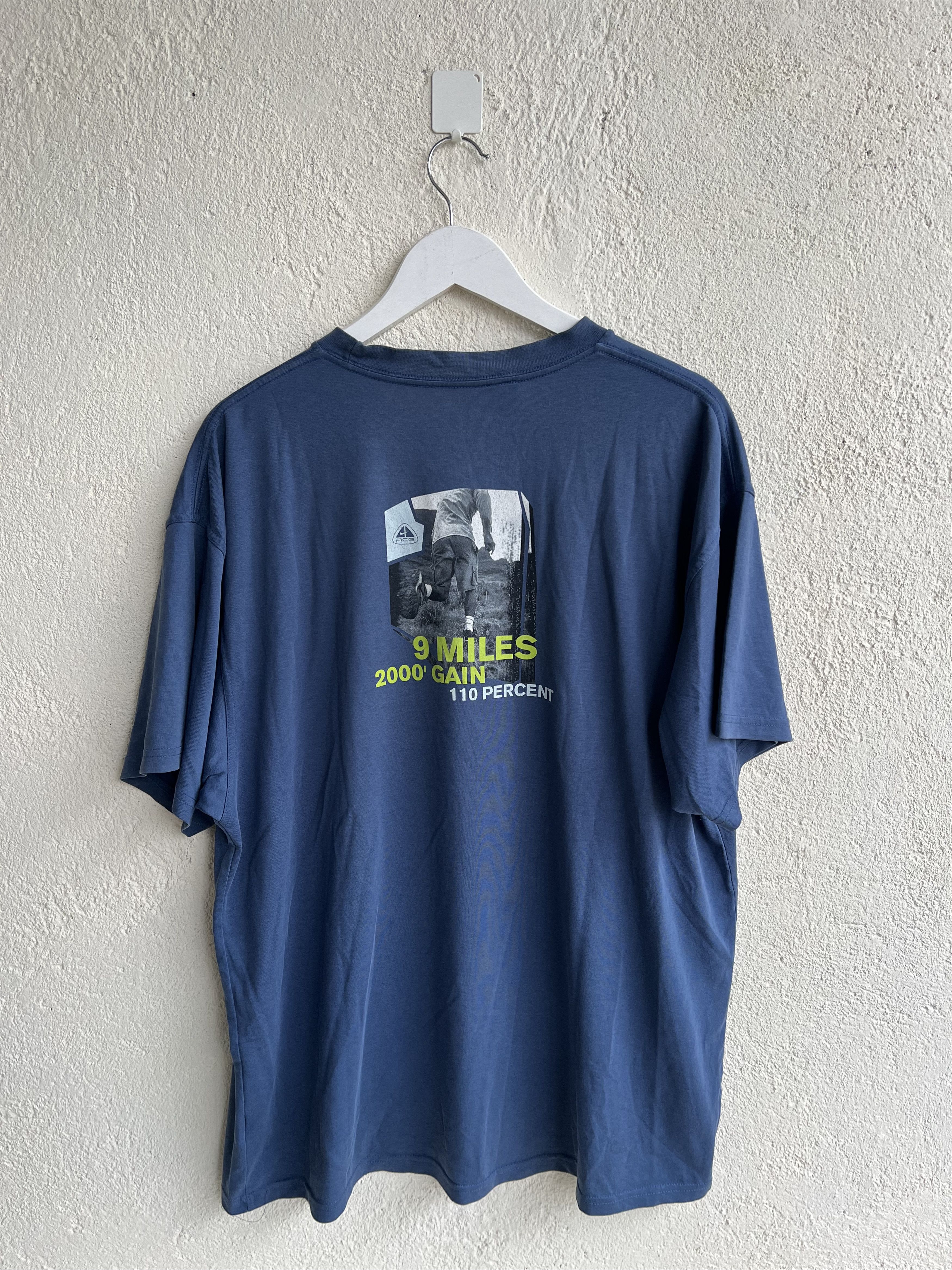 Junya Watanabe 2000s Nike ACG 9 Miles 110 Percent Print Graphic Tee y2k Size US XL / EU 56 / 4 - 1 Thumbnail