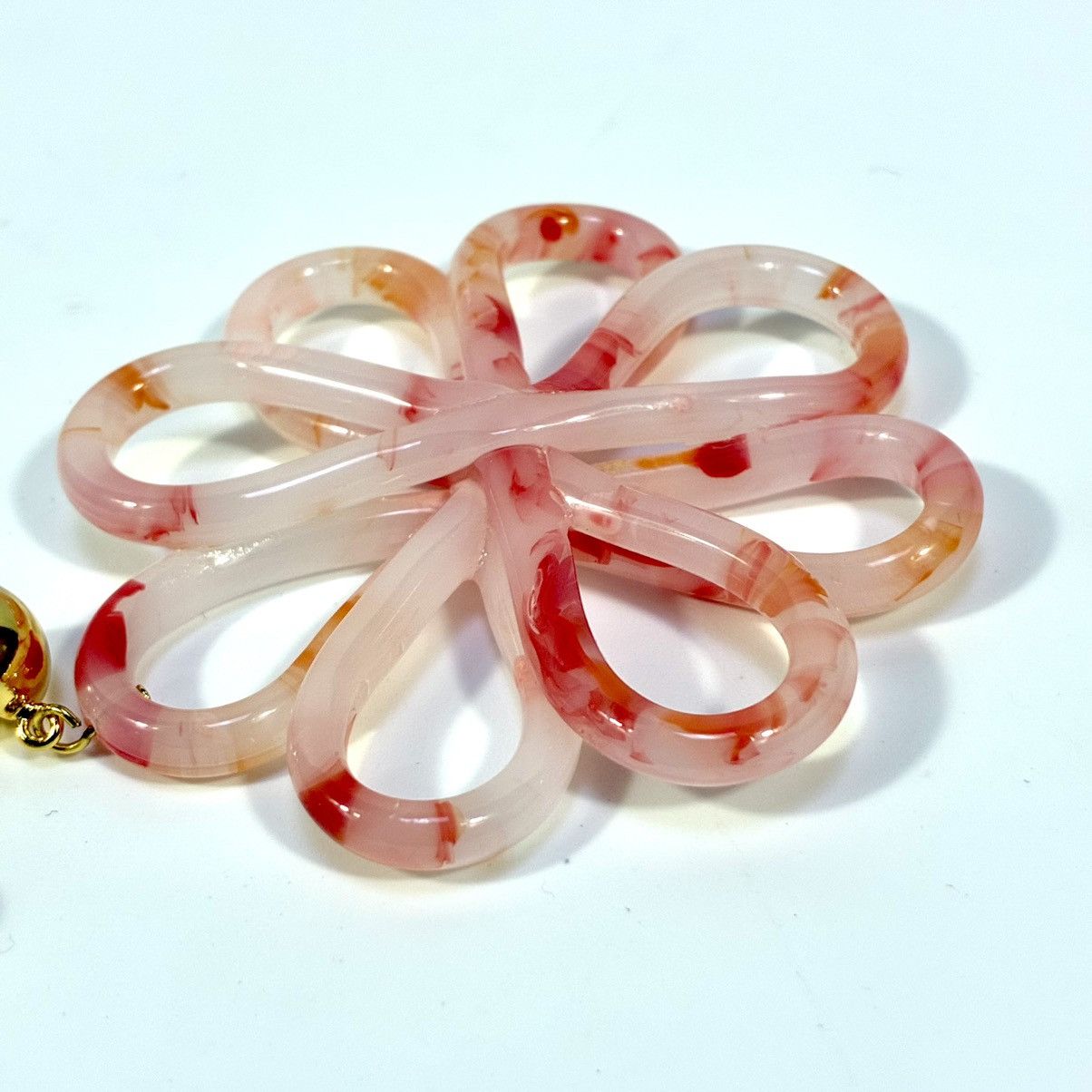Cult Gaia Cult Gaia Acrylic Blossom Flower Azalea Earrings Pink NWT Size ONE SIZE - 10 Thumbnail