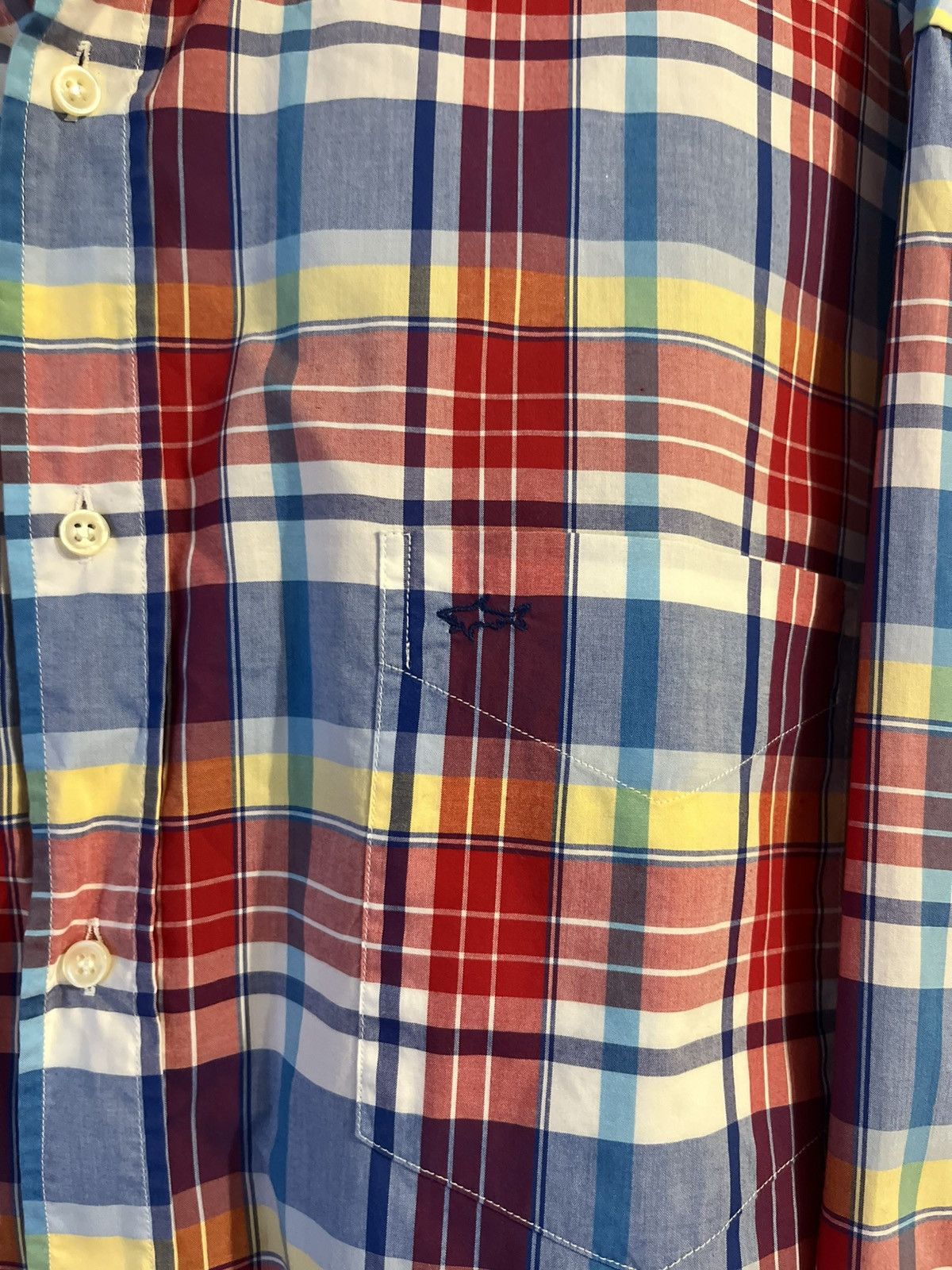 Paul & Shark Paul & Shark Luxury Plaid Cotton Long Sleeve Shirt Button Up Size US XXL / EU 58 / 5 - 6 Thumbnail