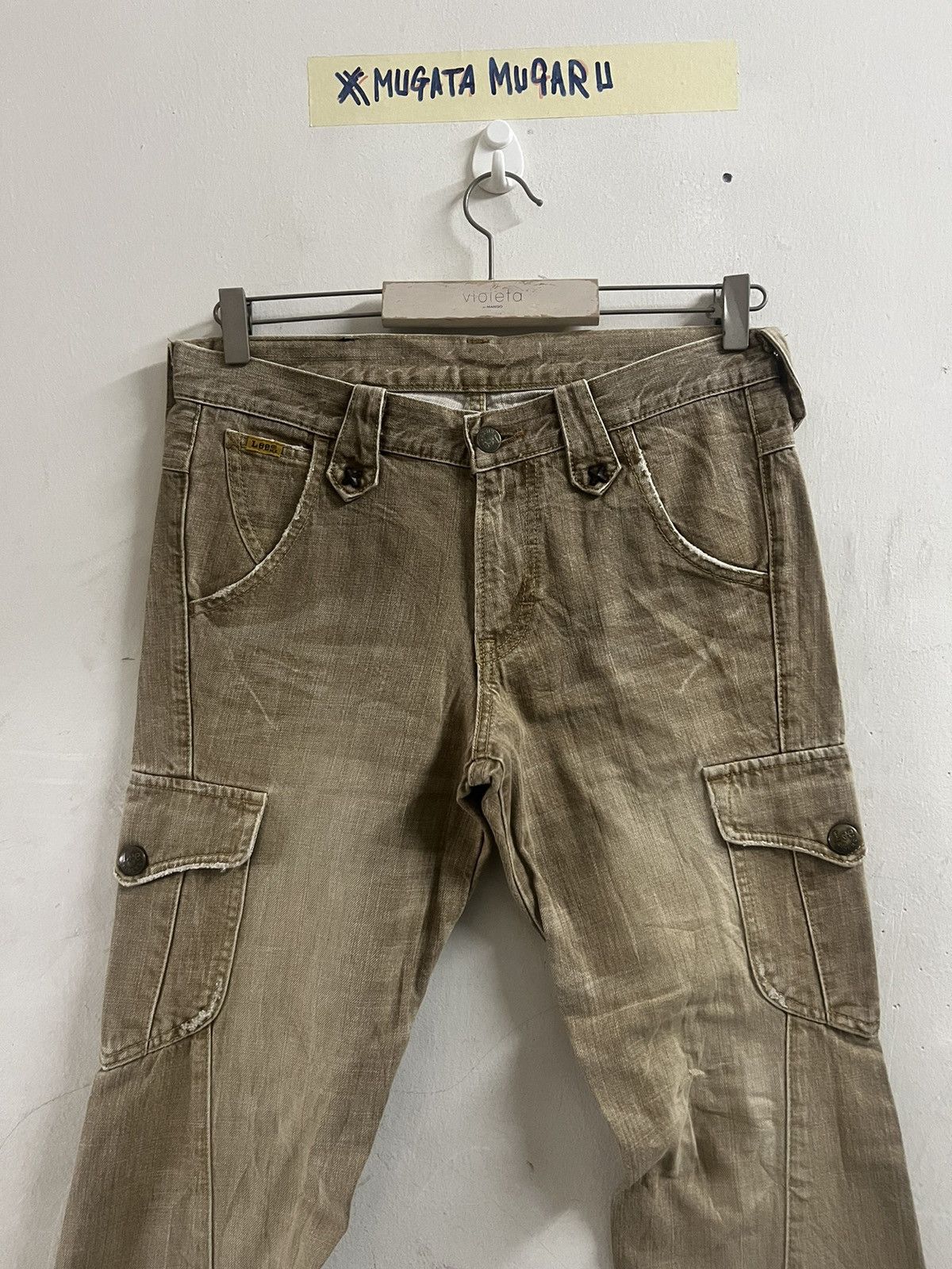 Other FLARED🔥LEE CARGO DISTRESSED DENIM PANT Size US 30 / EU 46 - 8 Thumbnail